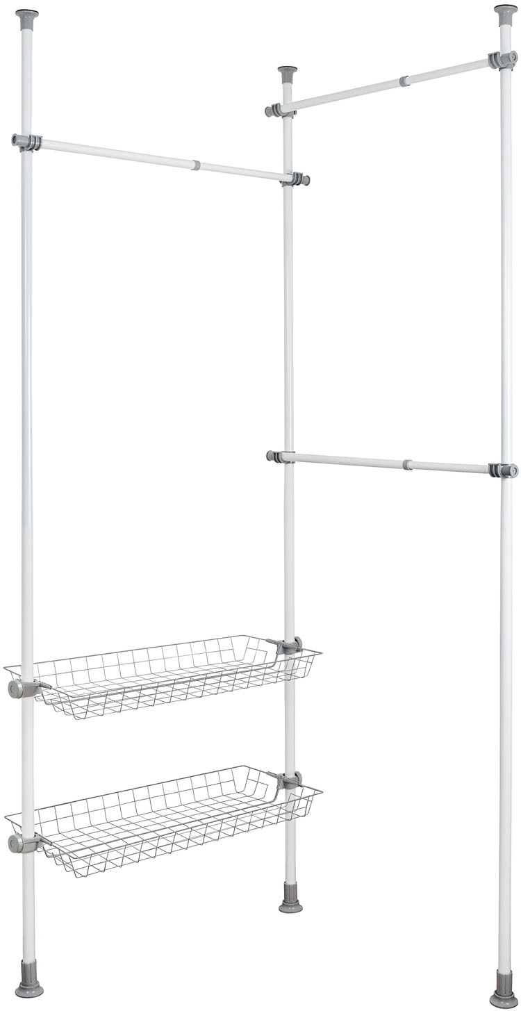 Image of WENKO Teleskopregal »Herkules Duo«, ausziehbar von 164 bis 215 cm in der Breite sowie von 165 bis 300 cm in der Höhe bei Ackermann Versand Schweiz