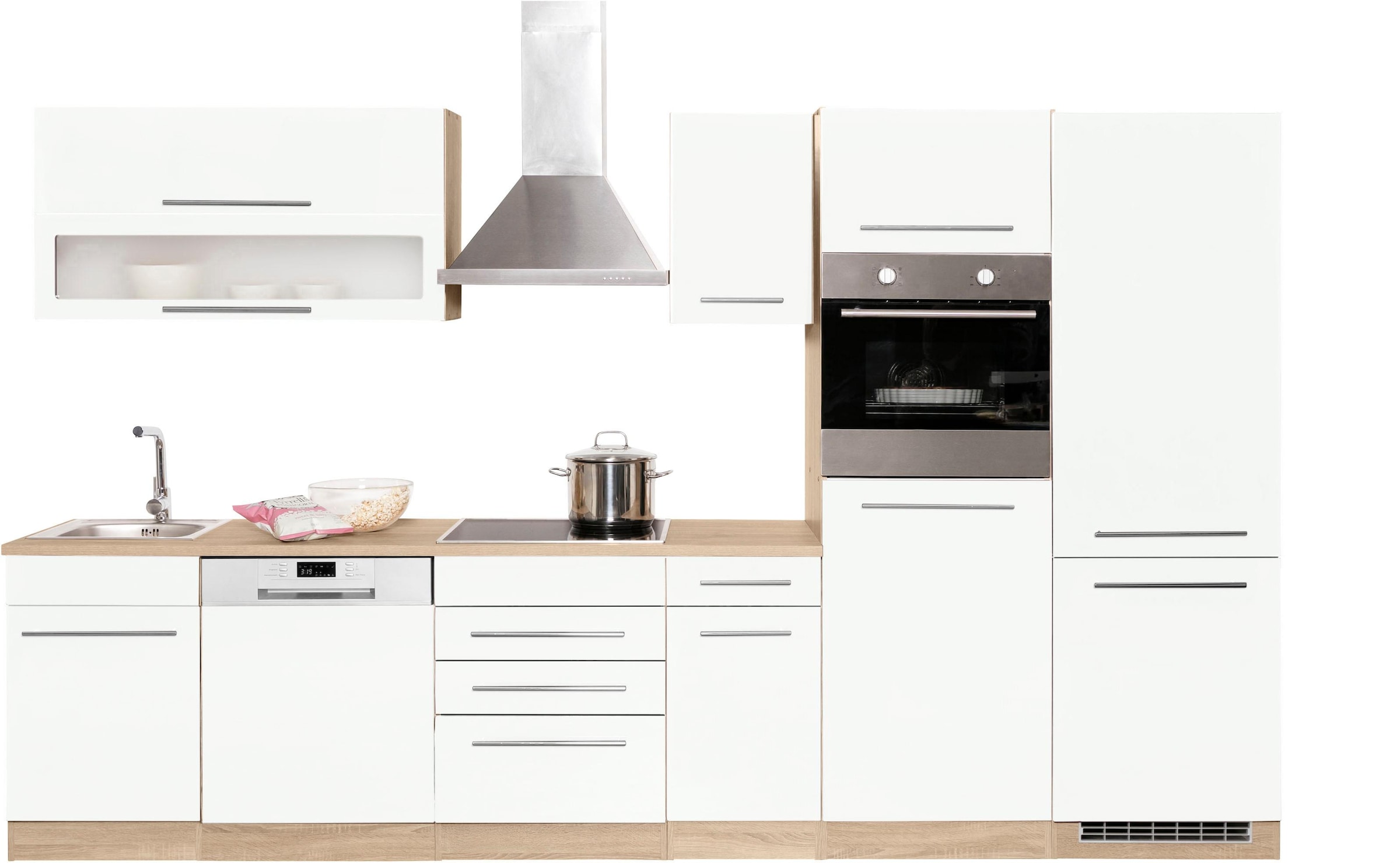 KOCHSTATION Küchenzeile »KS-Eton« ohne E-Geräte, Breite 330 cm