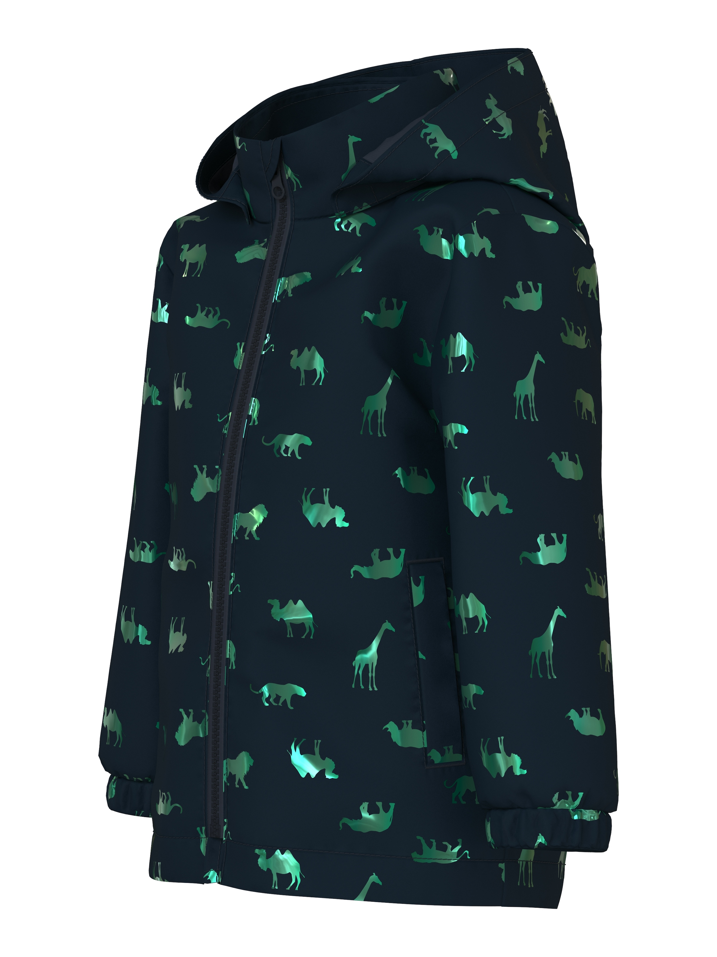 Name It Veste d'extérieur »NMMMAX JACKET LI FOIL AOP« mit Kapuze