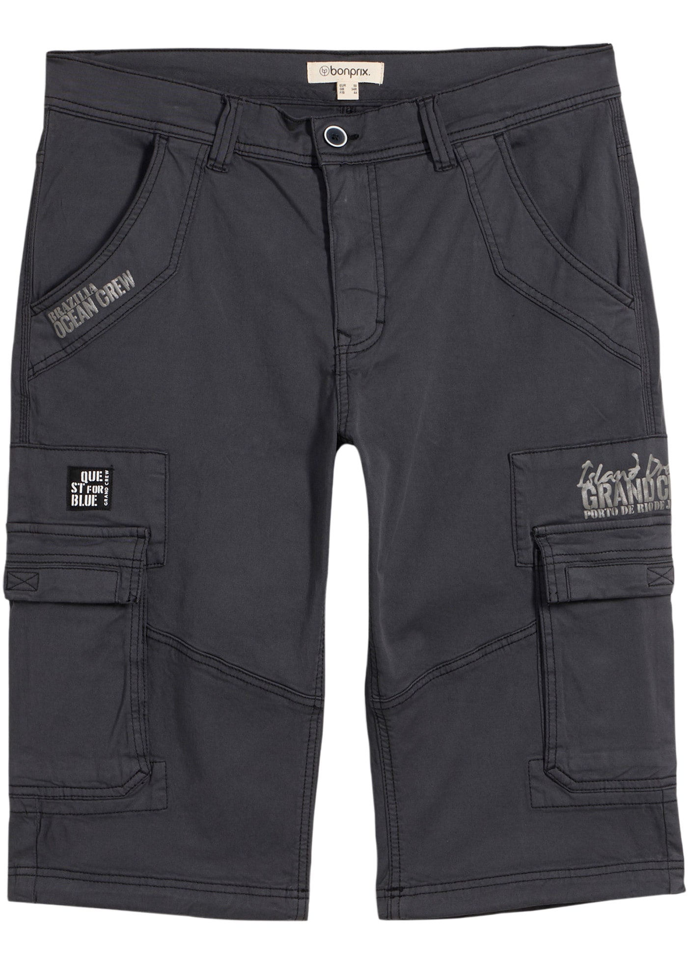 Image of bonprix Longbermudas aus leichter Baumwollqualität, mit Elasthan-Anteil, regular fit