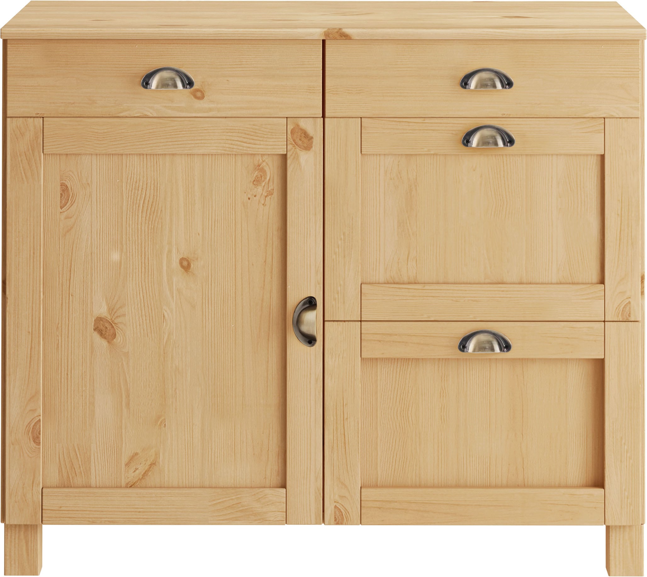 Home affaire Unterschrank »Oslo« 100 cm breit, in 2 Tiefen, mit 23 mm Arbeitsplatte, 2 Schubkästen