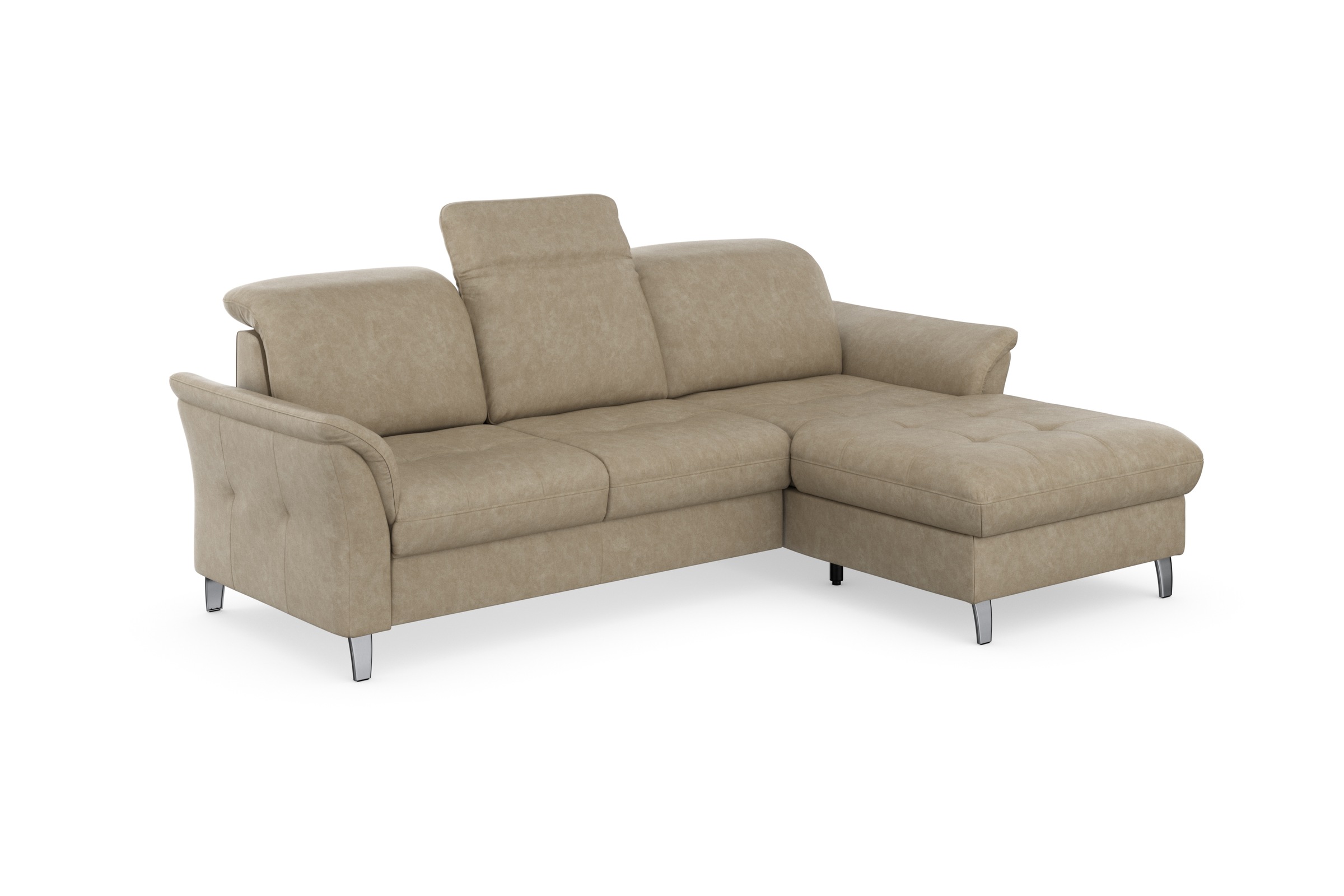sit&more Ecksofa »Maggiore L-Form«, wahlweise mit Kopfteilverstellung, Bettfunktion und Bettkasten