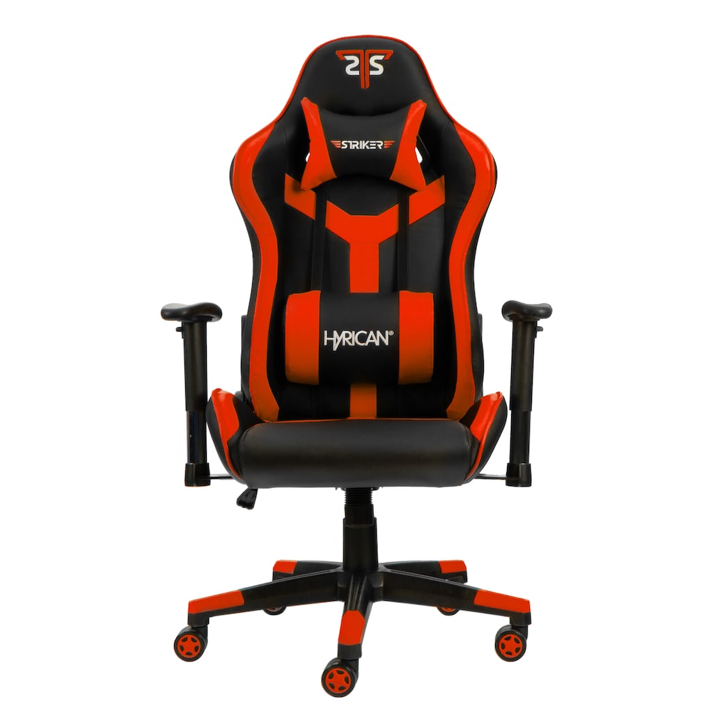 Hyrican Gaming-Stuhl »"Striker Copilot" schwarz/rot, Kunstleder, ergonomischer Gamingstuhl«, Bürostuhl, Schreibtischstuhl, geeignet für Jugendliche und Erwachsene