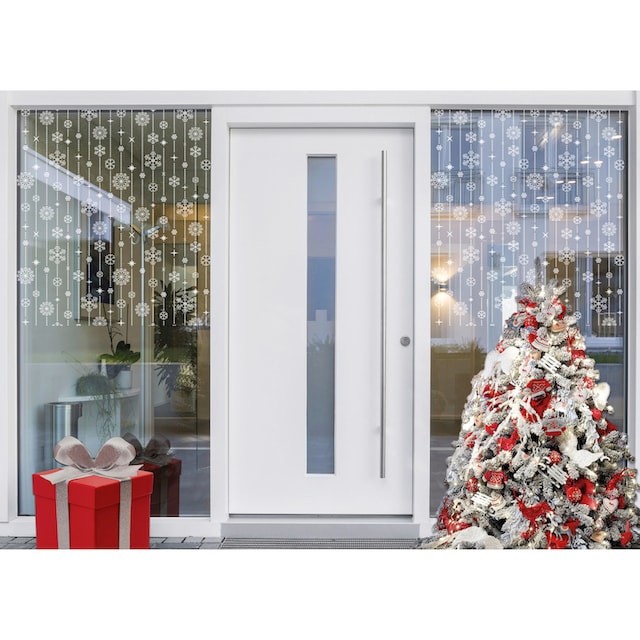 MySpotti Fensterfolie »Look Schneeflocken white«, halbtransparent,  glattstatisch haftend, 90 x 100 cm, statisch haftend jetzt kaufen