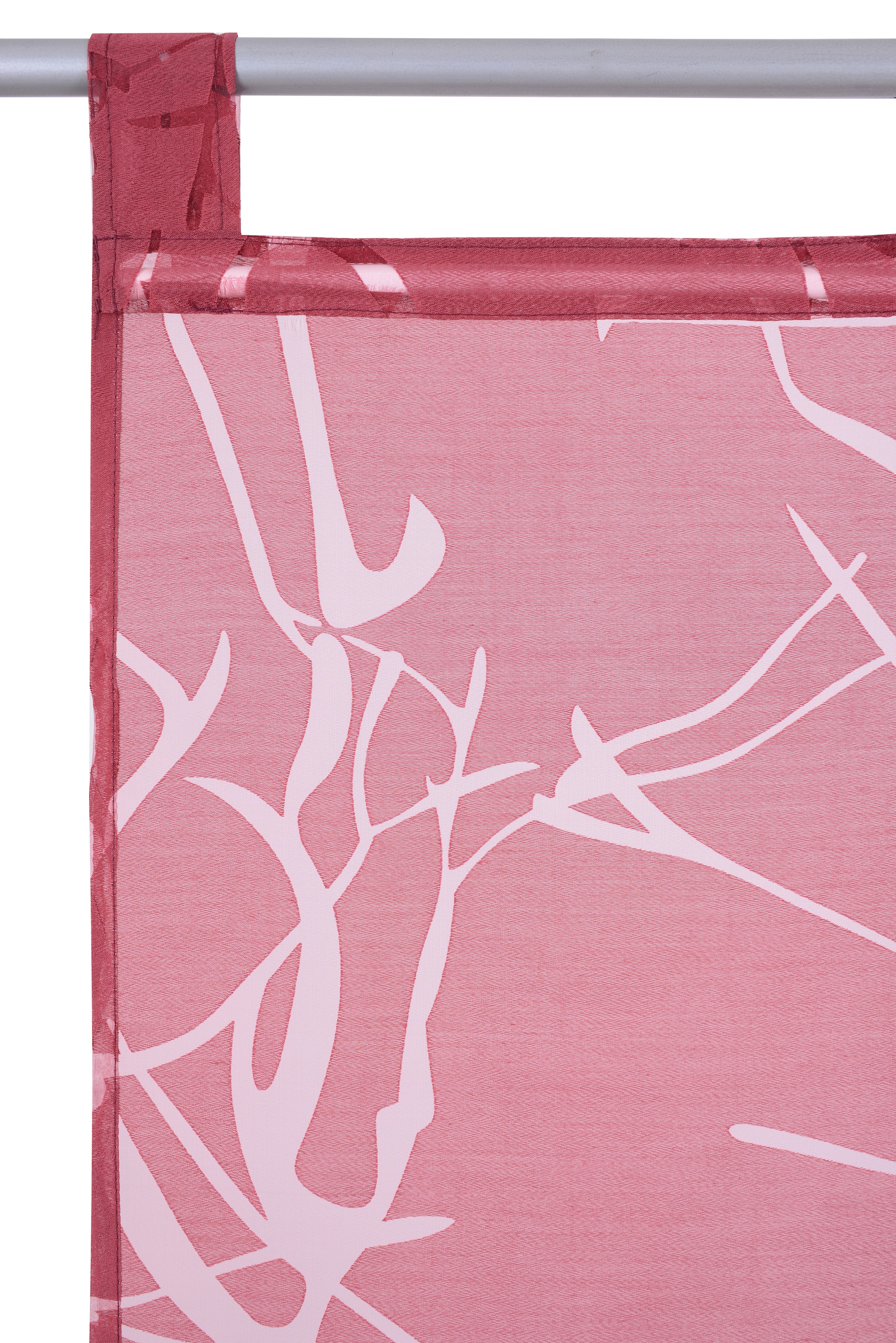 my home Rideau coulissant »Anna« Boucles 1 cuis tlg. Inkl. Beschwerungsstange