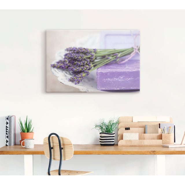 Artland Wandbild »Französisches Stillleben mit Lavendel«, Arrangements, (1  St.), als Alubild, Leinwandbild, Wandaufkleber oder Poster in versch.  Grössen jetzt kaufen