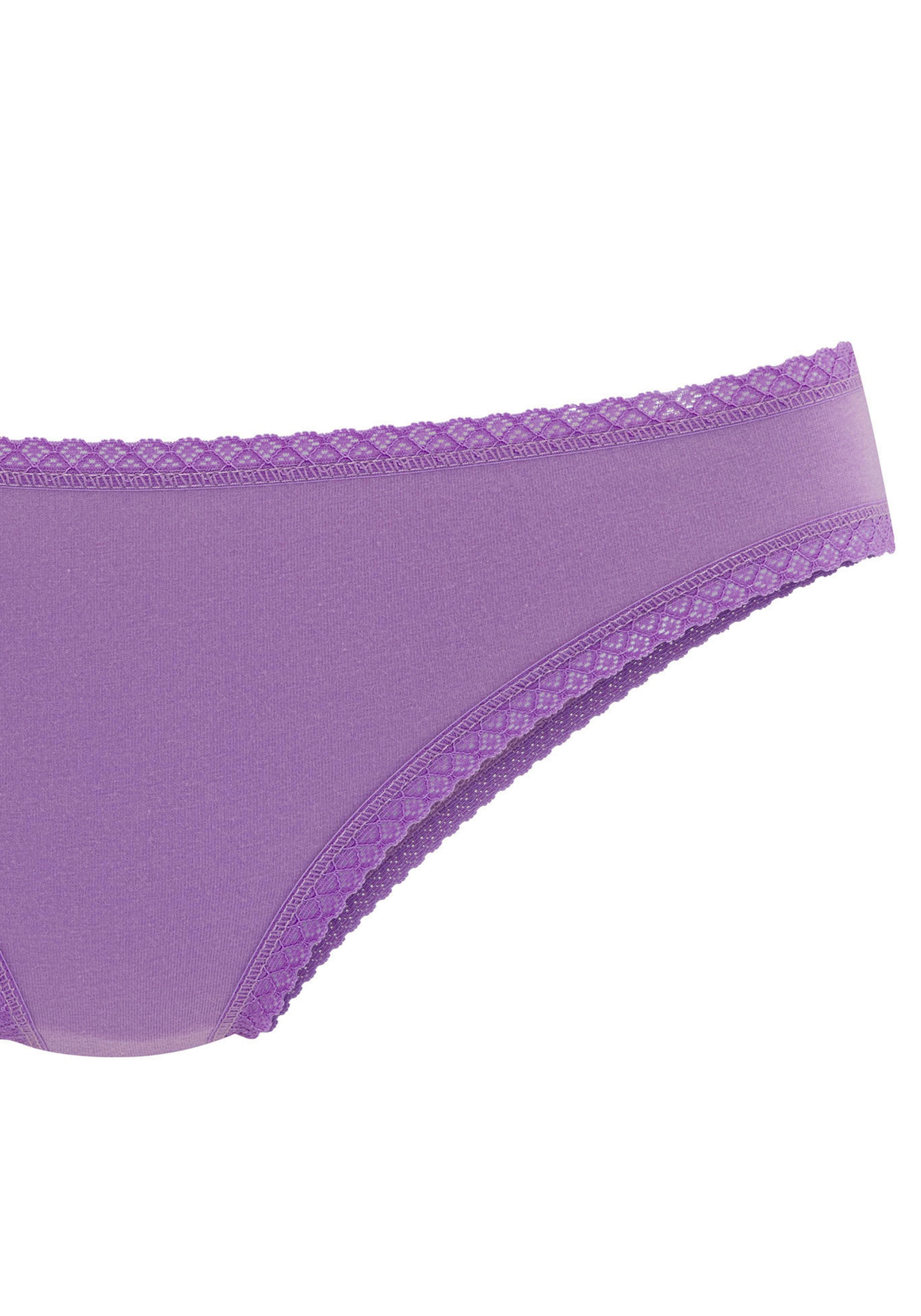 Vivance Brasilslip, (7er-Pack), mit feiner Spitzeneinfassung und aus weicher Baumwollqualität