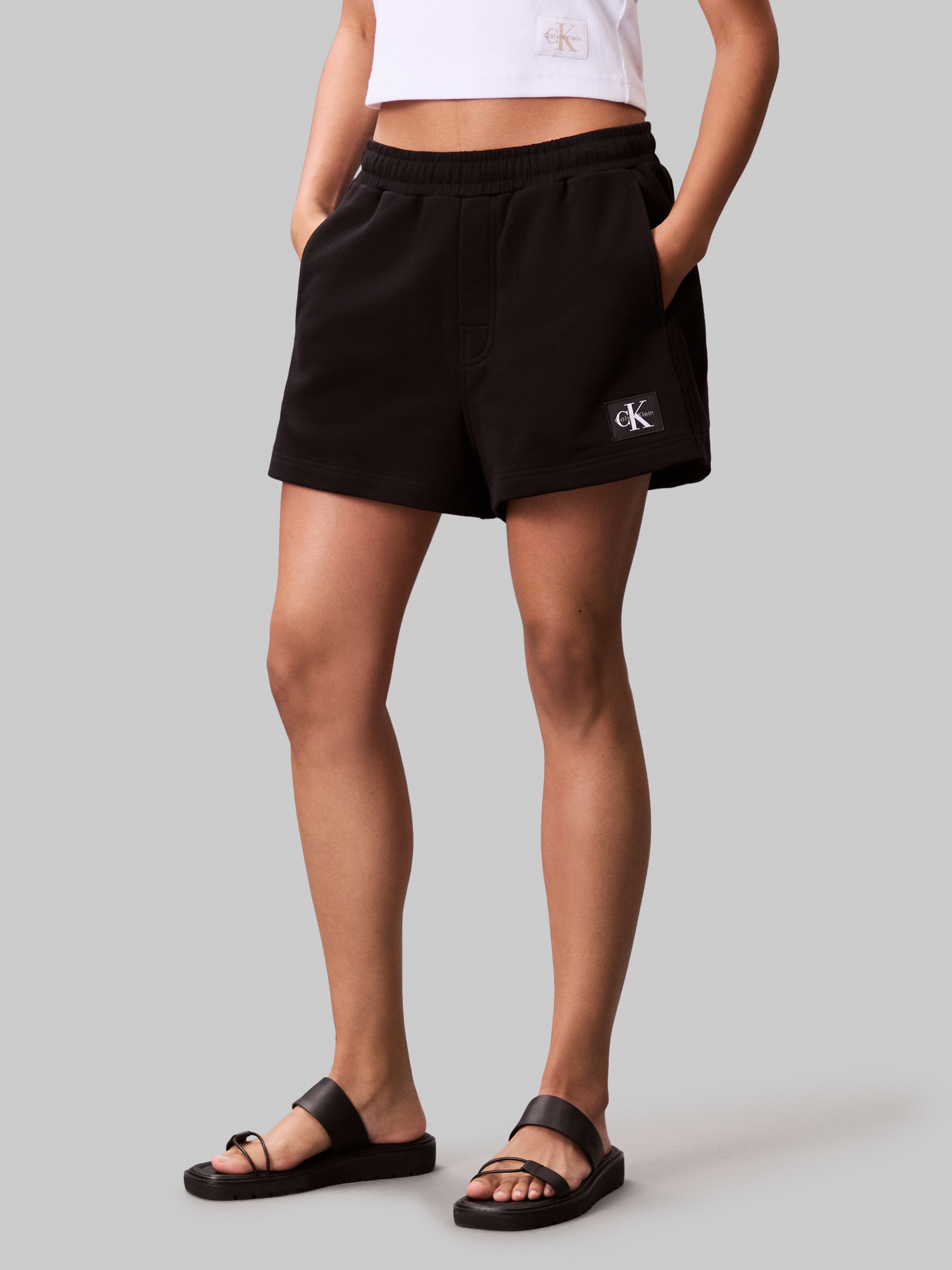 Image of Calvin Klein Sweatshorts "A - FRNCH TRRY BDG L" Mit elastischem Bund