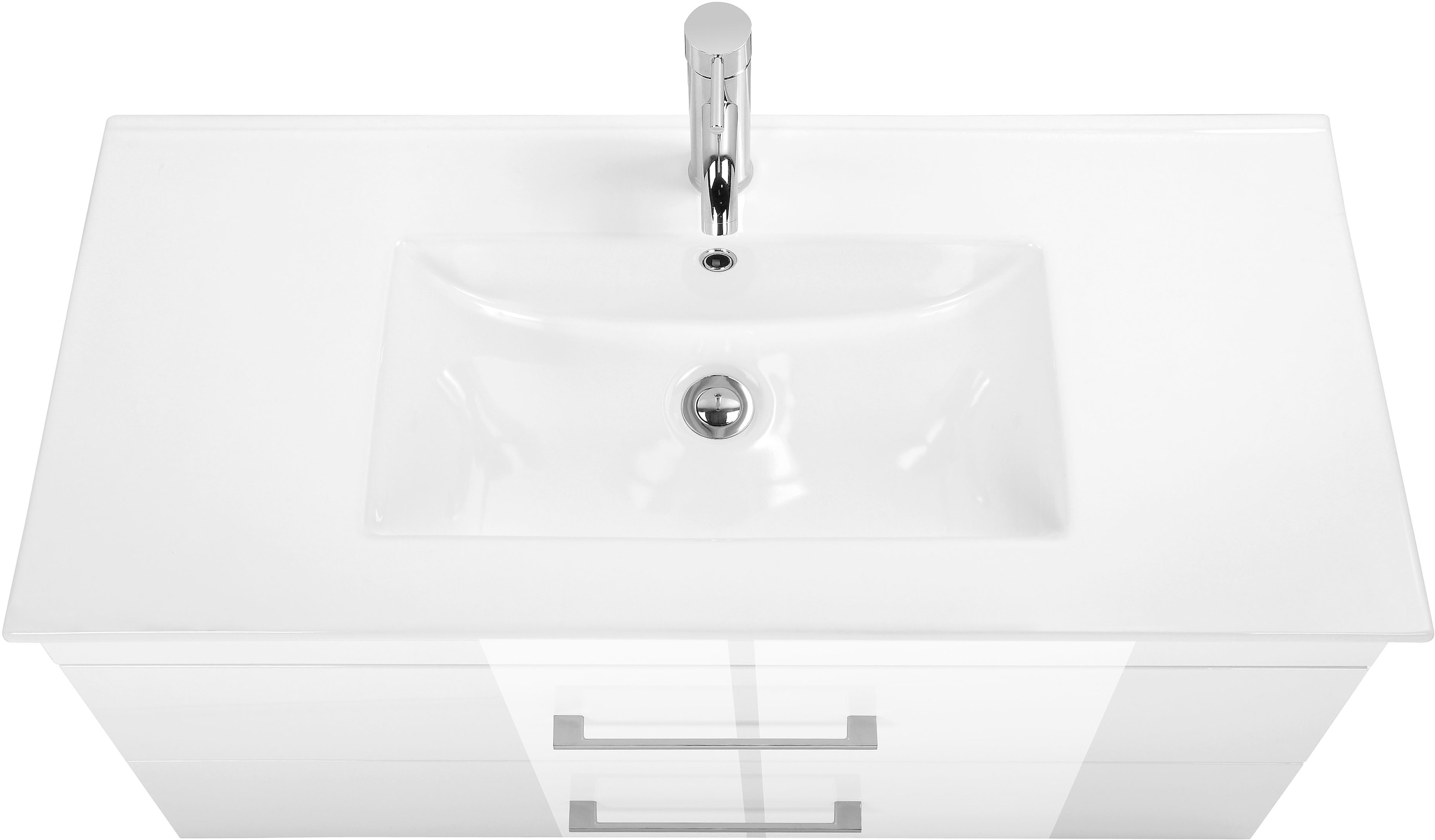 welltime Table de lavage »Florenz« Komplett-Set,  Waschplatz mit 2 Auszügen und Softclose Breite 100cm