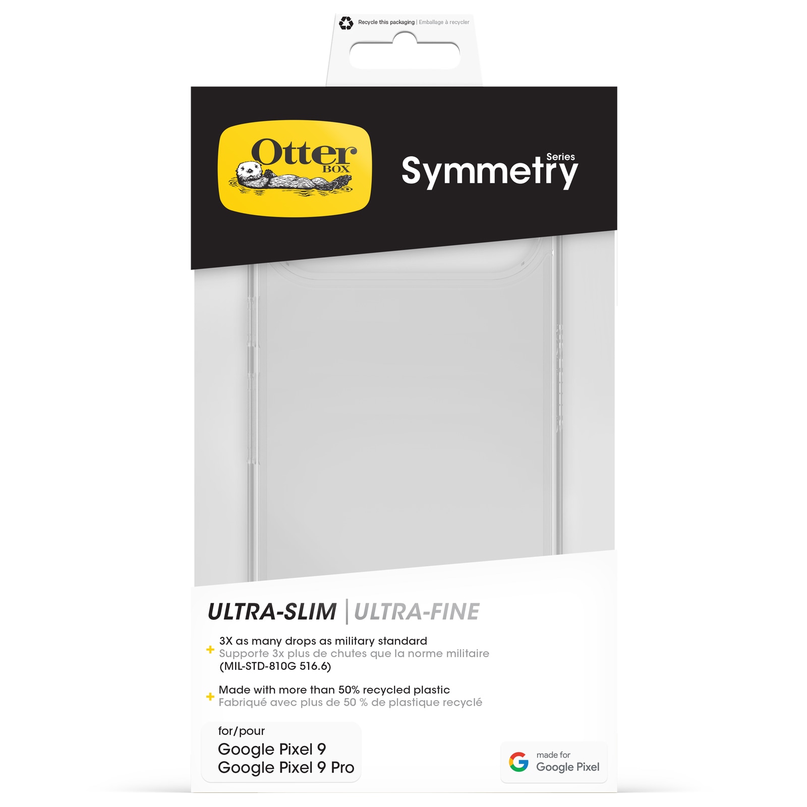Otterbox Handyhülle »Symmetry für Google Pixel 9 / 9 Pro« Backcover, Schutzhülle, Handyschutzhülle, Case, Schutzcase, stossfest