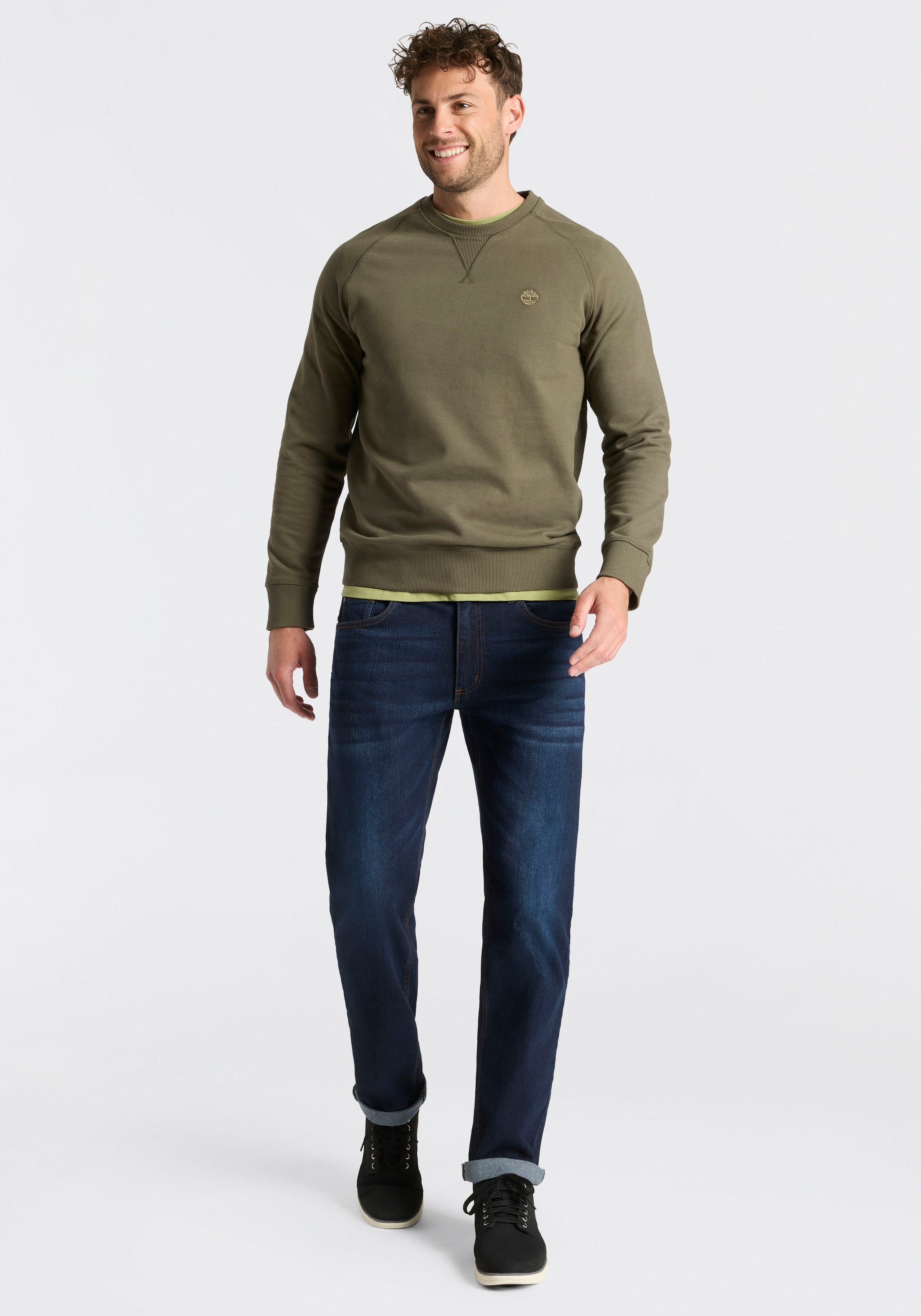 Timberland Sweatshirt »EXETER RIVER Loopback Crew Neck Swe«, sportlicher Stil, bequemer Schnitt
