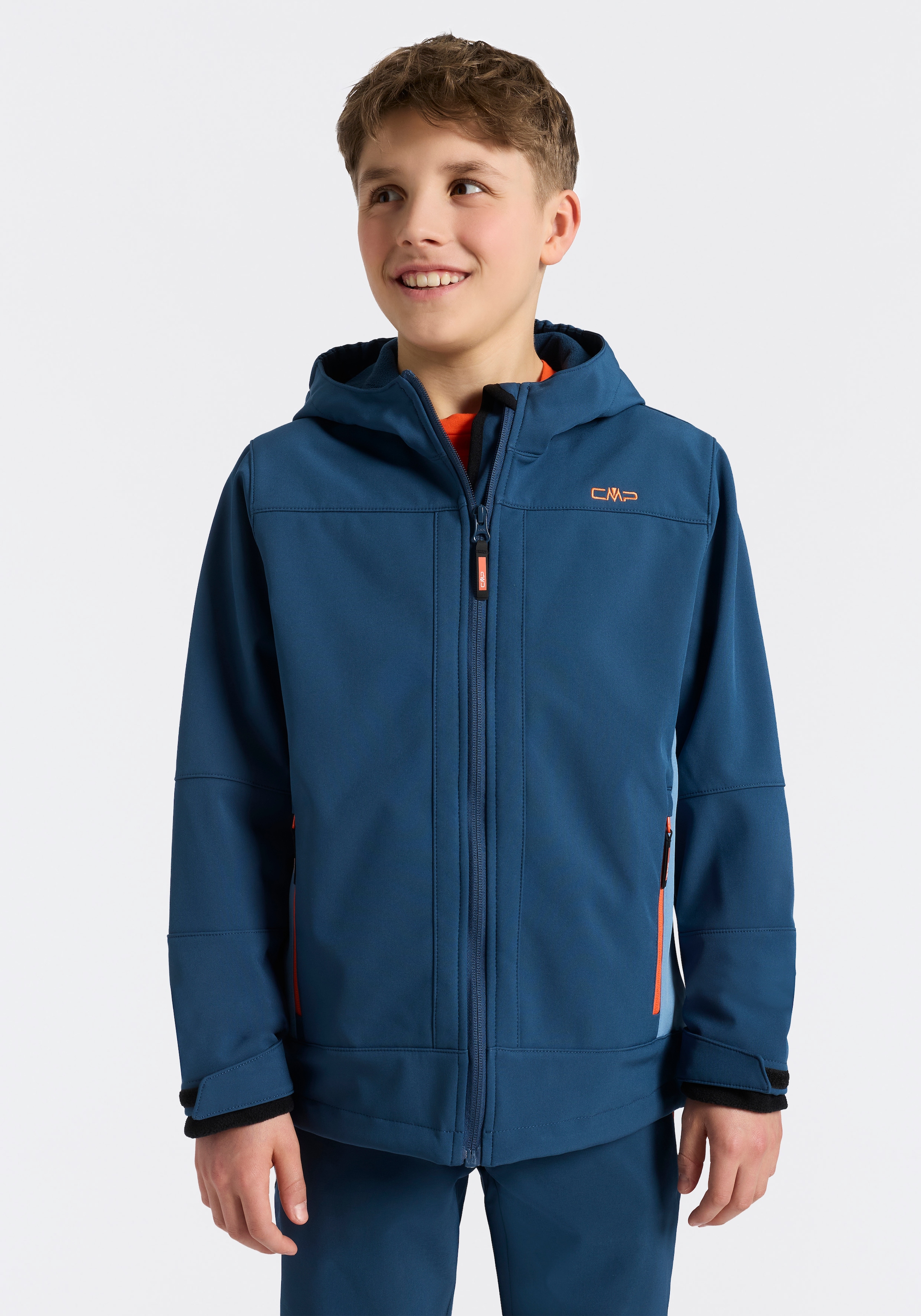 CMP Veste softshell »KID  SOFTSHELL JACKET FIX HOOD« mit Kapuze mit Clima Protect Membran, wasserabweisend, atmungsaktiv