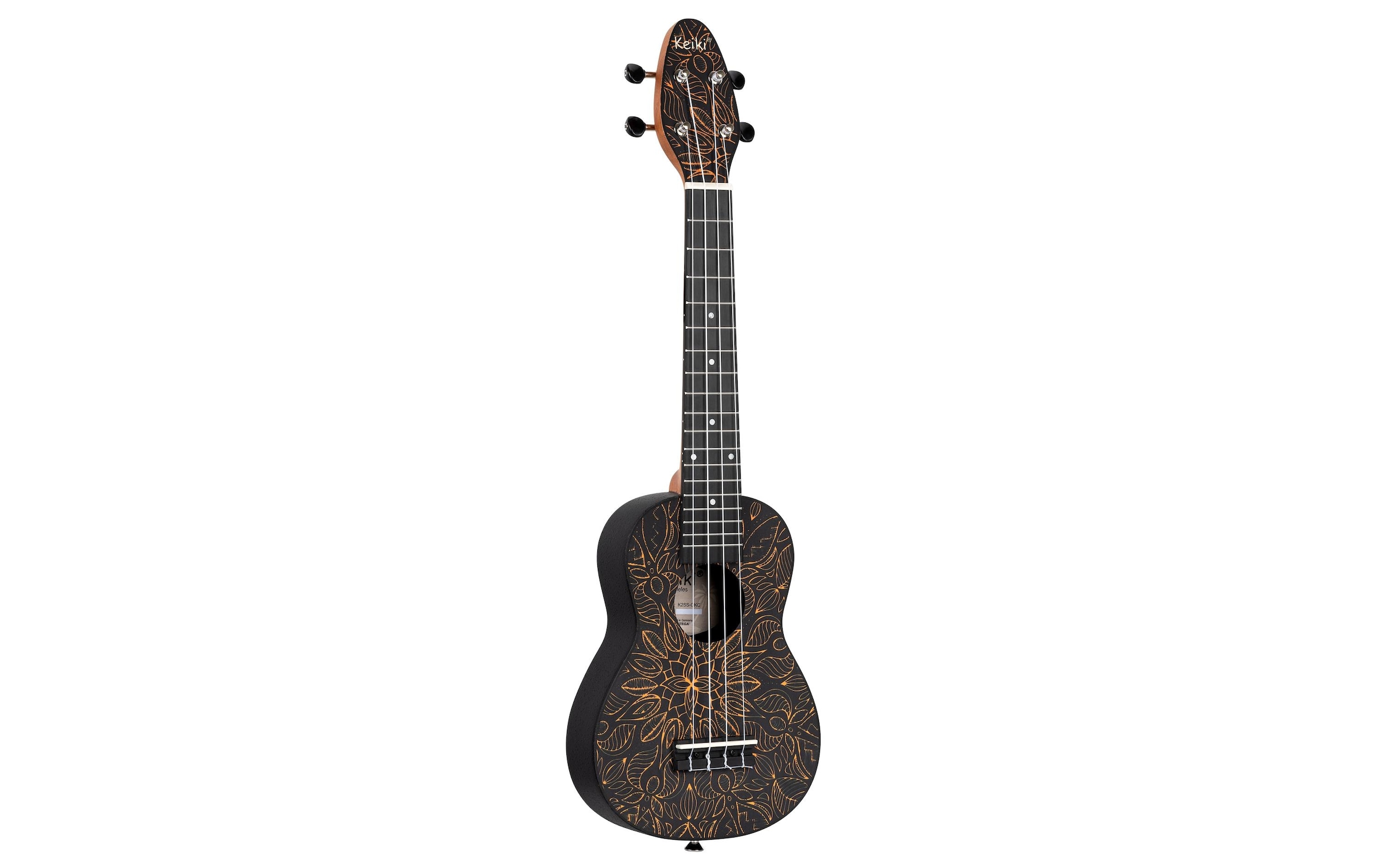 Ukulele »Ortega Guitars Keiki Package K2SS-OKC – Orange Kaleidoscop«