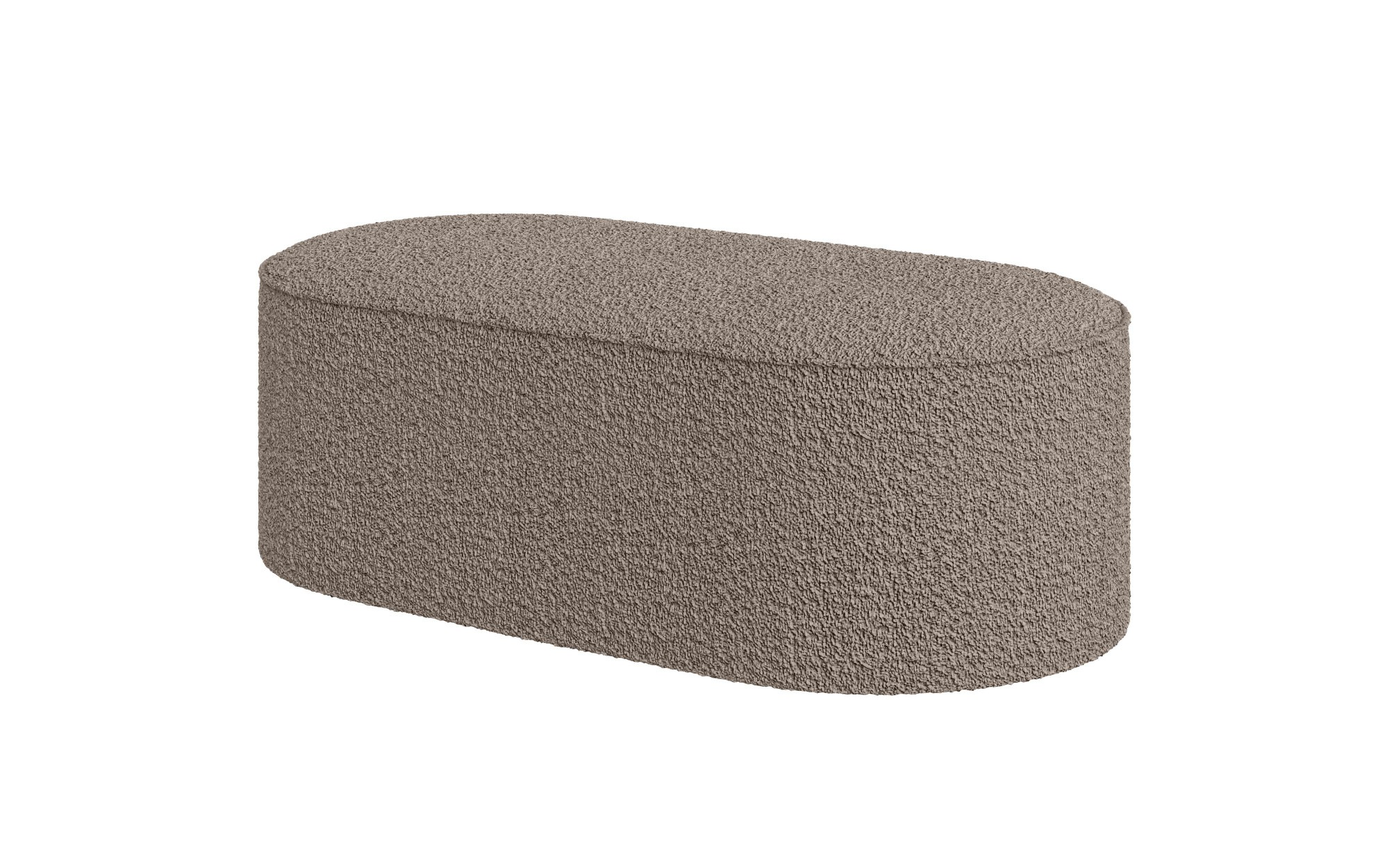 andas Polsterhocker »EIVIND Sitzhocker, Masse: B/T/H: 142/70/48 cm«, auch in Bouclé und Feincord, mit Wellenunterfederung
