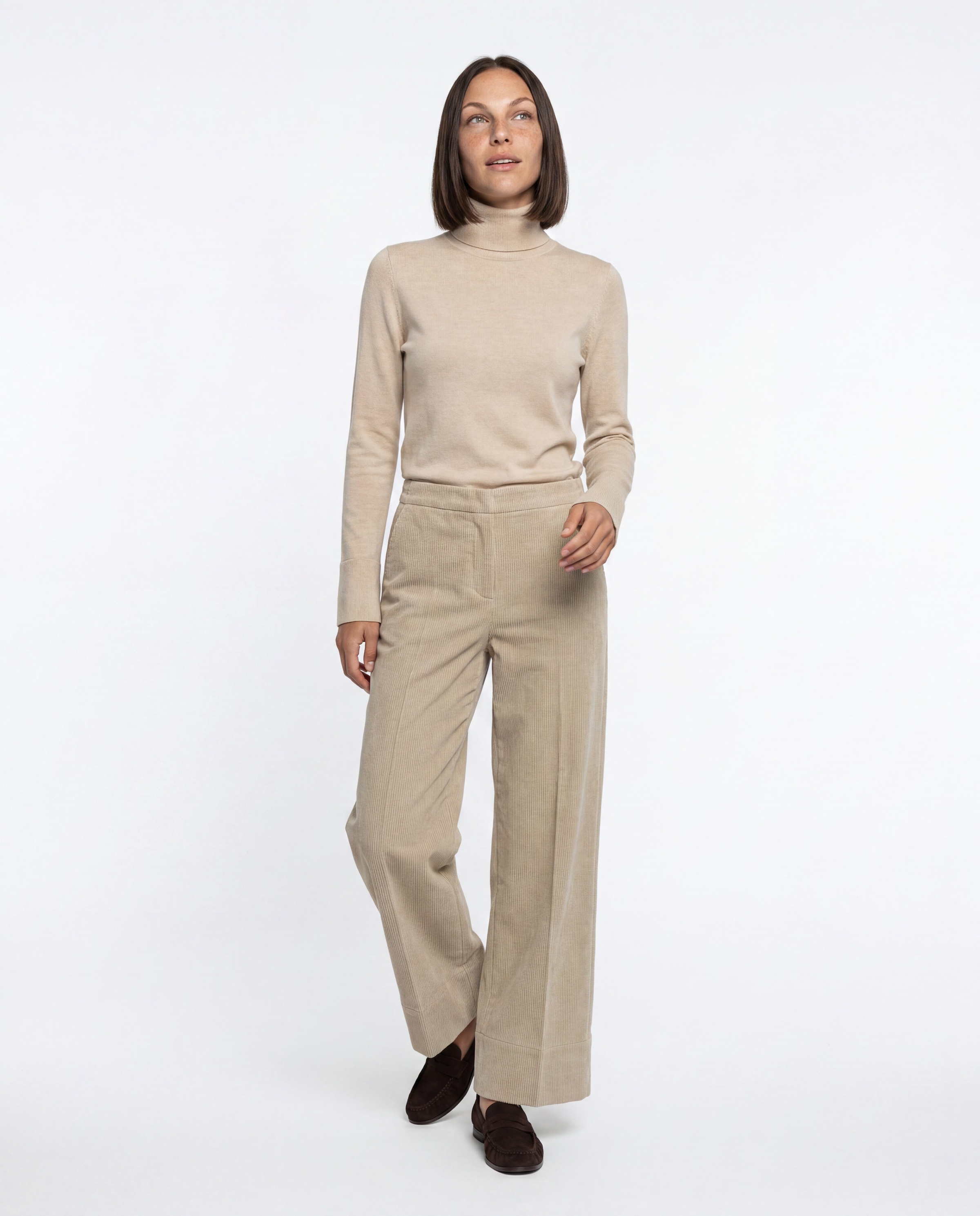 Stehmann 7/8-Hose »Fabienne3-700«  Weite Cordhose mit elastischem Bund
