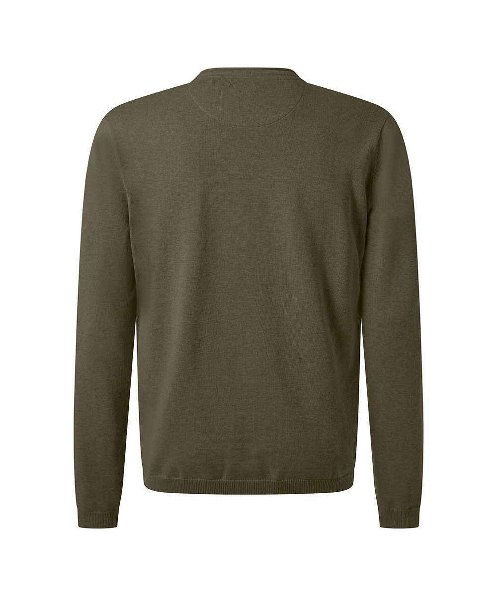 Pioneer Authentic Jeans Rundhalspullover mit Rollkante