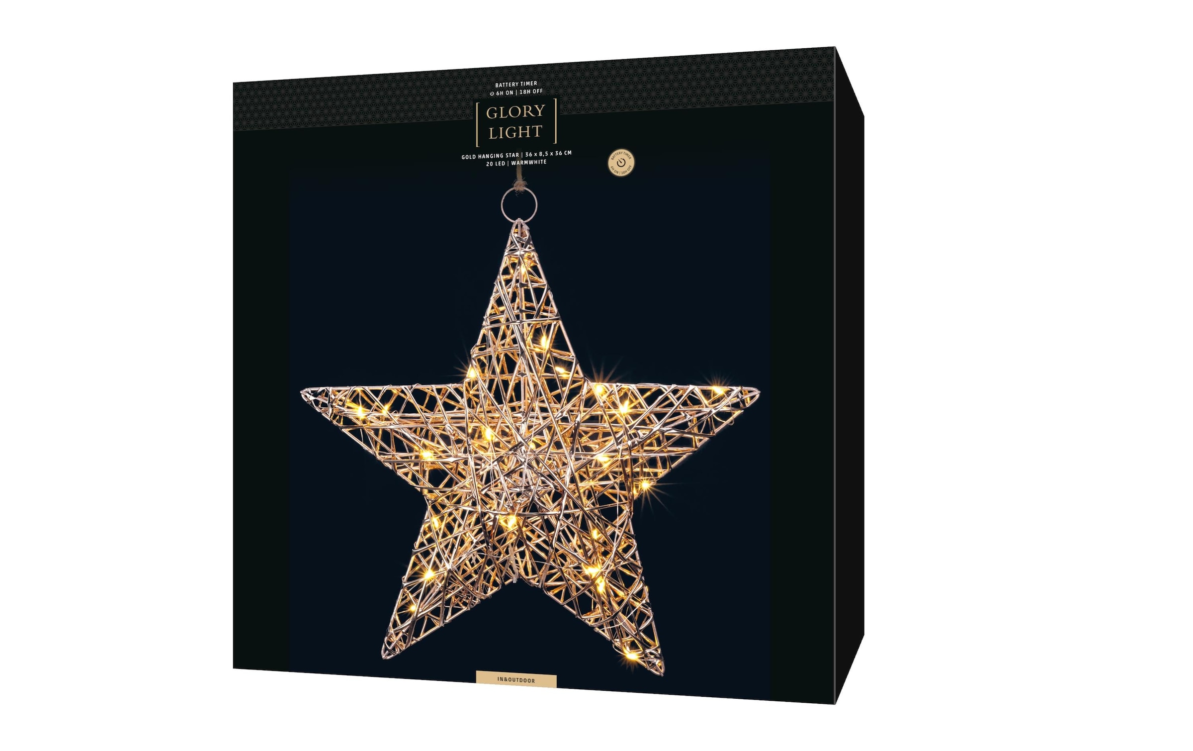 STT LED Dekofigur »hanging star, 36«