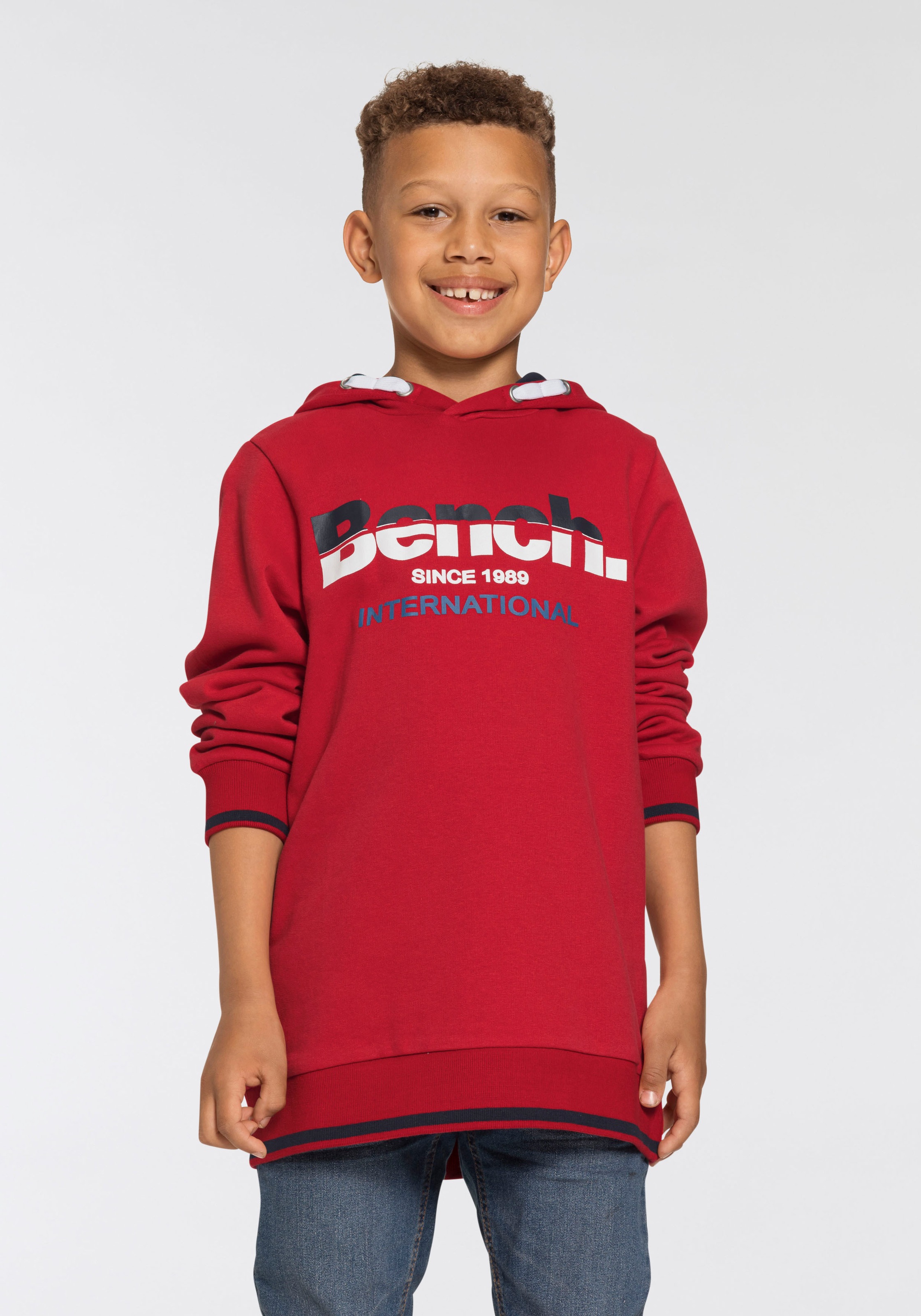 Image of Bench. Kapuzensweatshirt, mit gestreiften Bündchen bei Ackermann Versand Schweiz