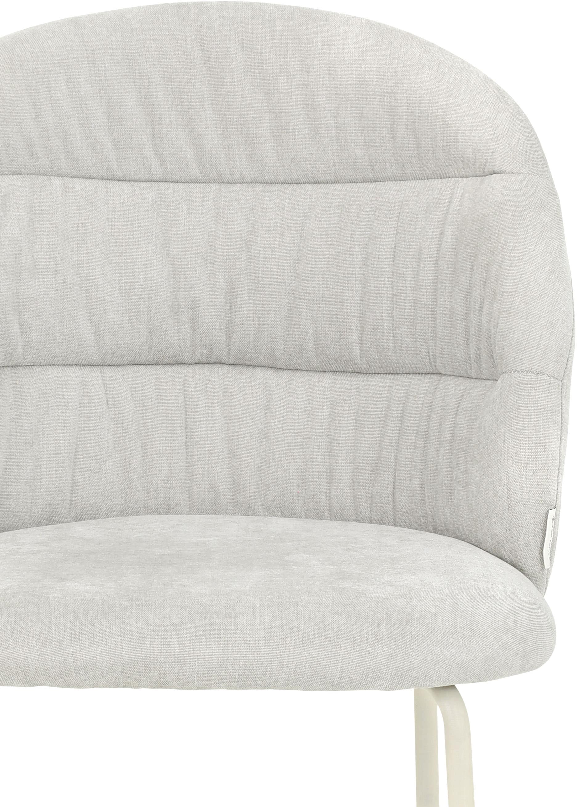 TOM TAILOR HOME 4-Fussstuhl »LEAF CHAIR« (Set) 2 Stk.4-Fussgestell, Raffung in der Rückenlehne
