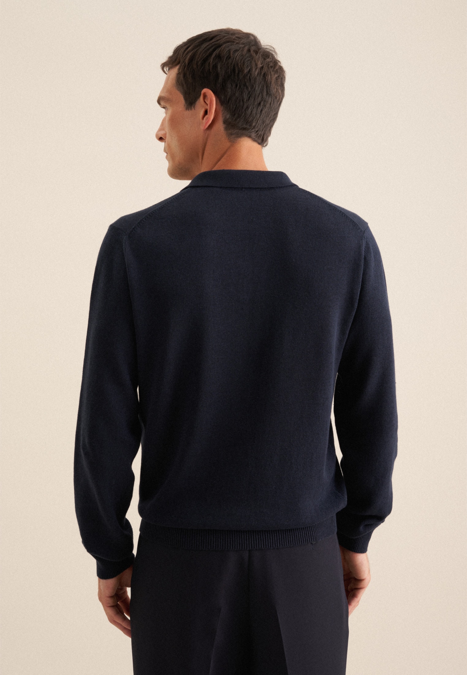 seidensticker Strickpullover »Regular« Langarm Kragen Uni