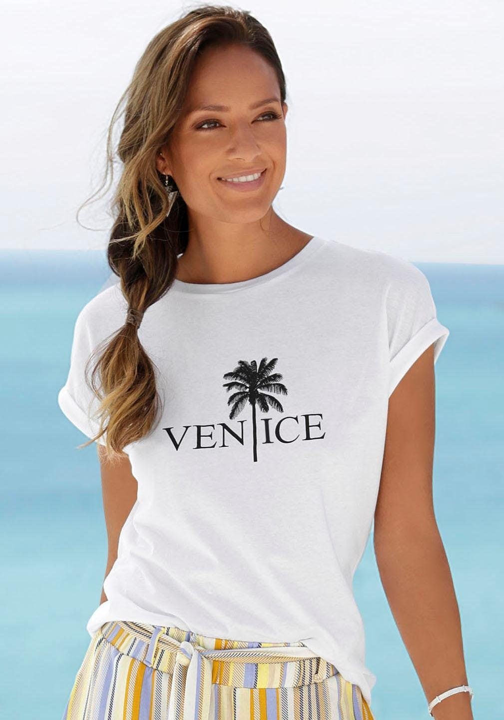 Image of Venice Beach Rundhalsshirt, mit Frontdruck bei Ackermann Versand Schweiz