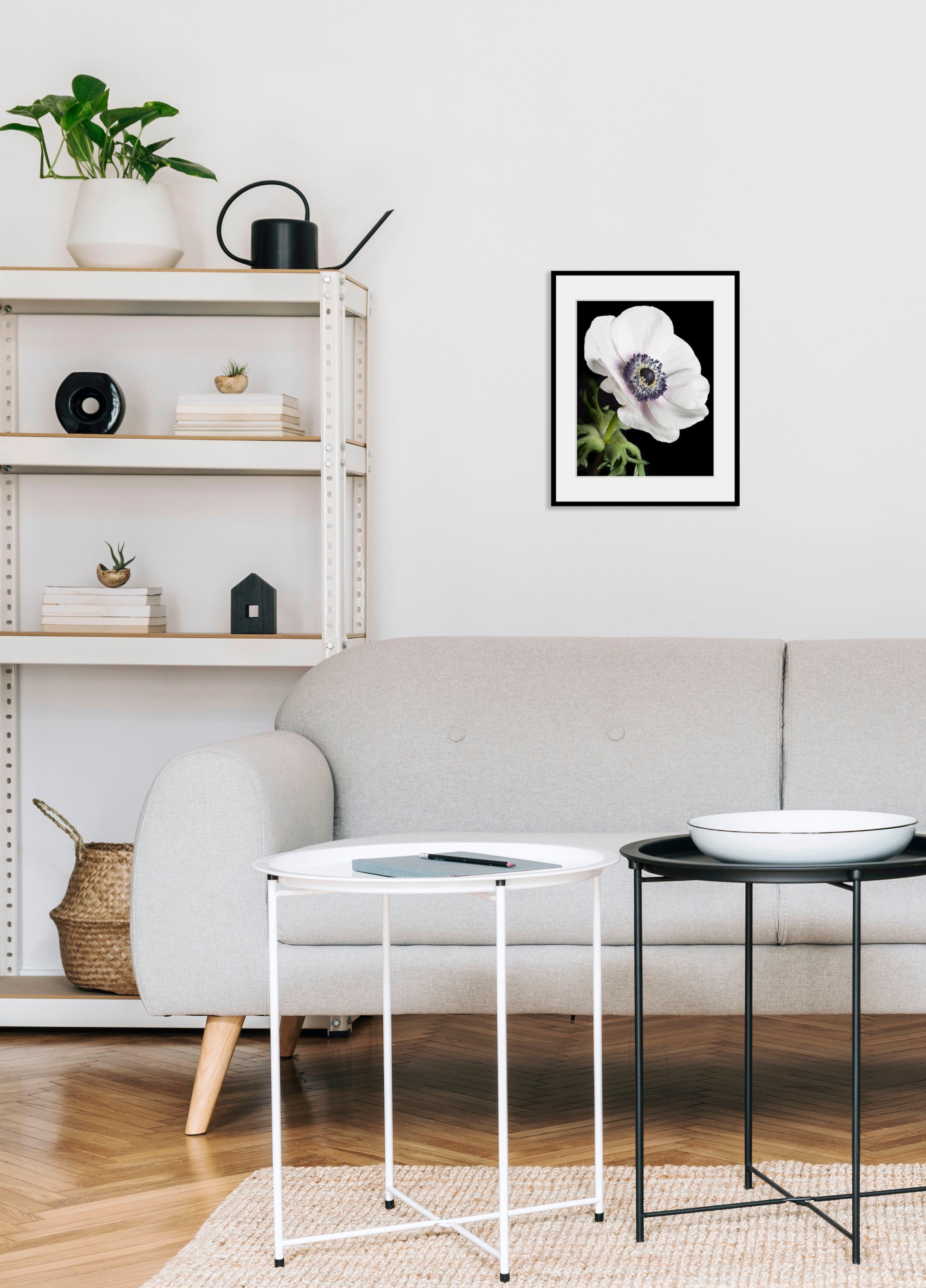 Image of queence Bild "Leslie" Blumen Foto Pflanzen Pflanzenbilder 1 Stk. tlg. HD Premium Poster-Druck inkl. Holzrahmen