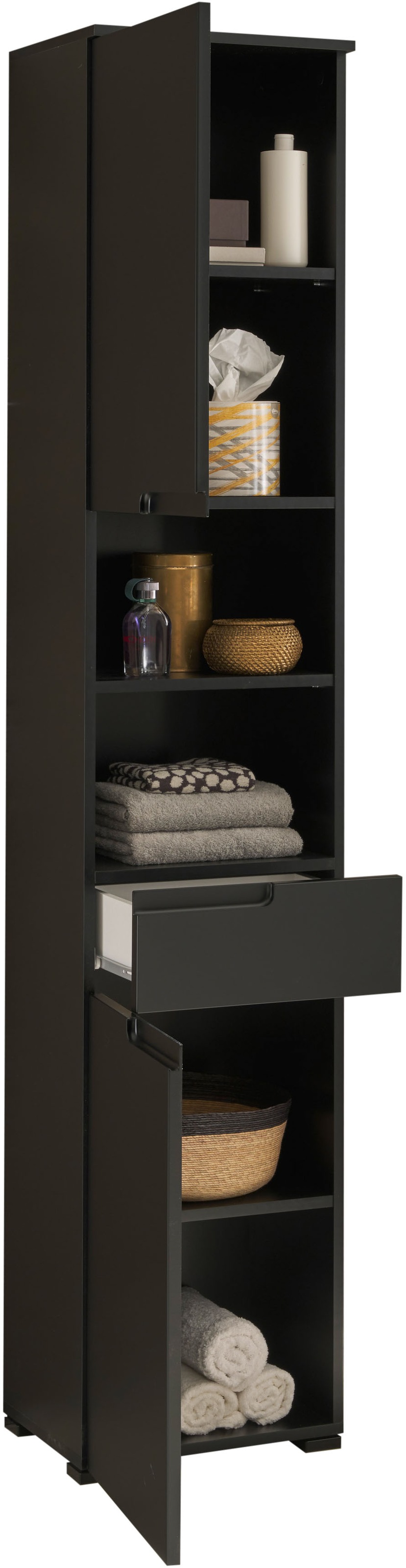 BASIC by Balculina Armoire haute »Spice, Badezimmerschrank BxTxH 40x191x32 cm« 1 cuis tlg. largeur 40 cm, poignées creuses