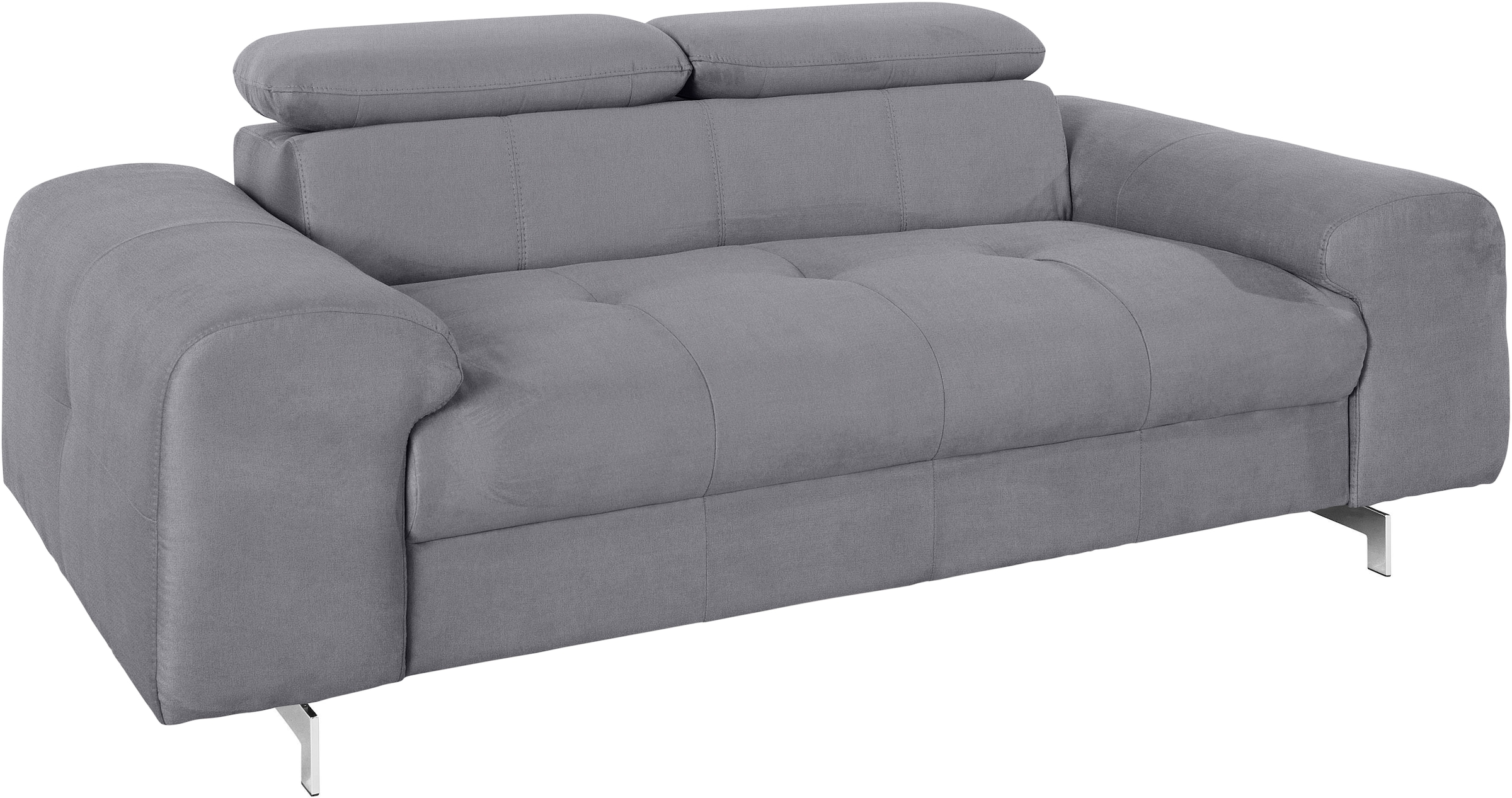 COTTA 2-Sitzer »Chef«, Big-Sofa mit Kopfteilverstellung, edle Metallkufen