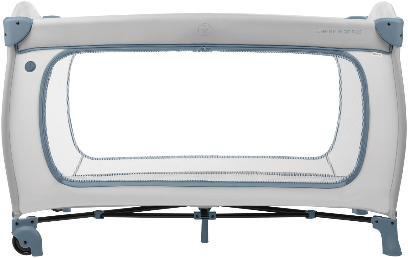 Hauck Lit de voyage pour bébé »Sleep N Play Go Plus, Dusty  Blue« mit integrierten Rädern; Vorderausstieg