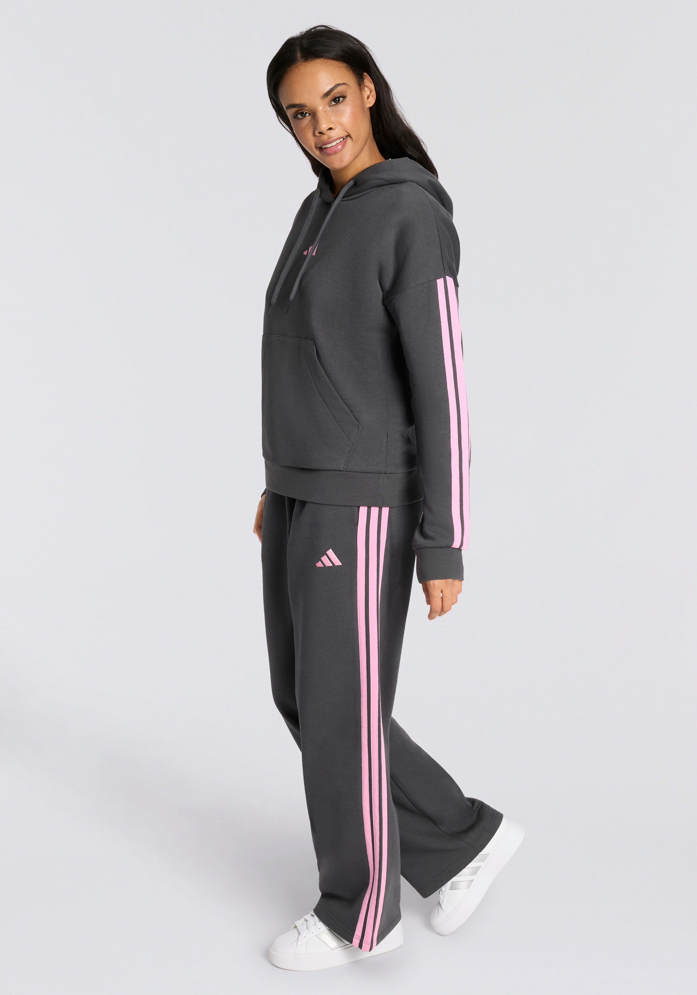 adidas Sportswear Sweat à capuche »ESSENTIALS 3-STREIFEN FLEECE-HOODIE«
