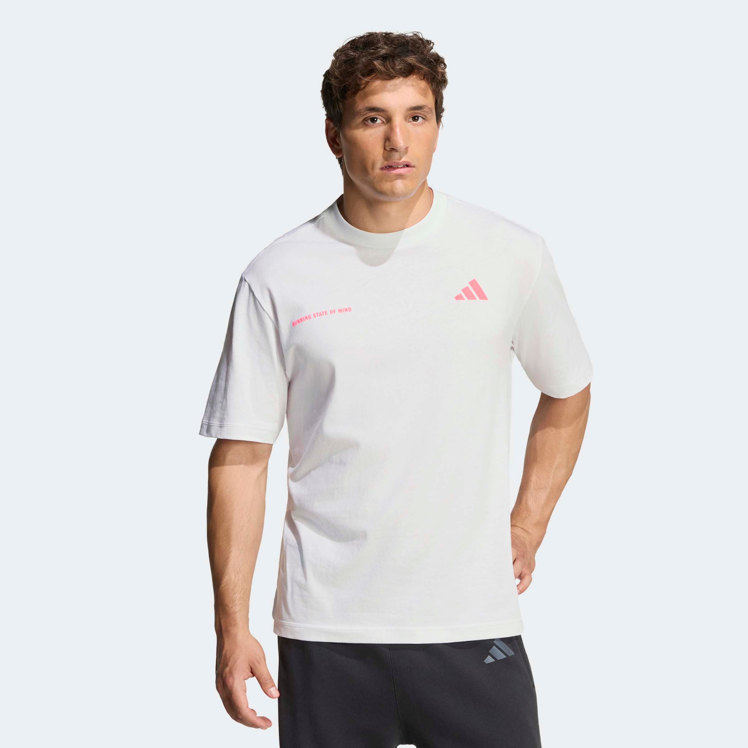 Image of adidas Performance Laufshirt "ADI365 RUNNING COMMUNITY" für Erwachsene, ohne Verschluss, aus Baumwolle, mit Rundhalsausschnitt