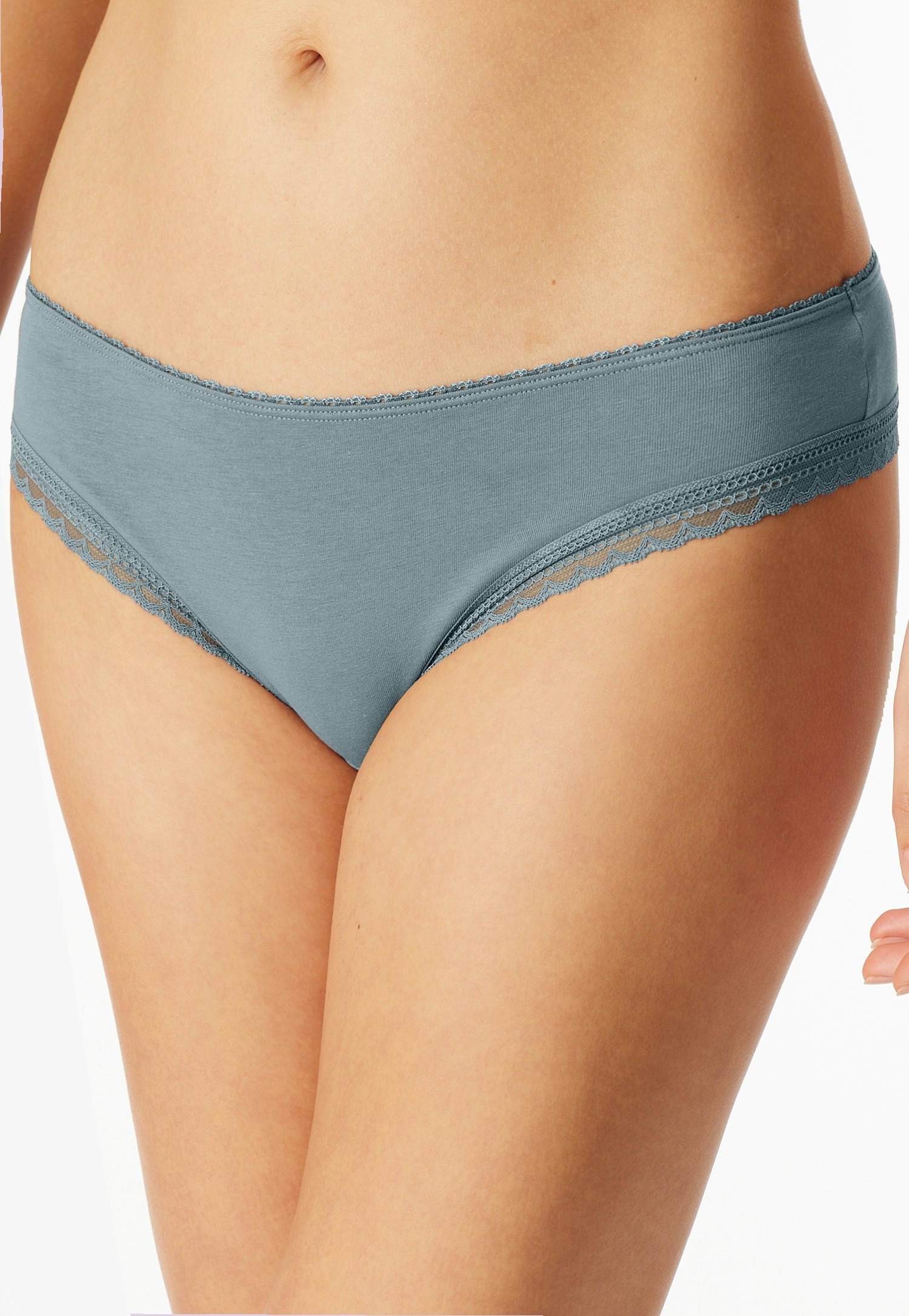 Schiesser String »Modern Multipacks« 3er Pack,  Spitzenbänder, Baumwollmischung, Single Jersey