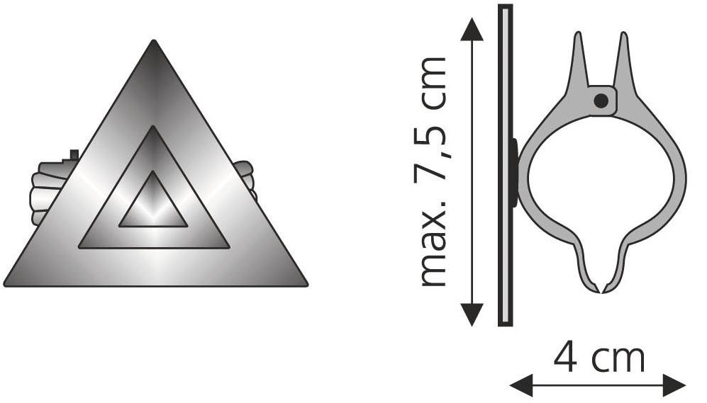 2 Liedeco Dekoklammer jetzt für Gardinen, Vorhänge St.), »Grafik«, (Packung, kaufen