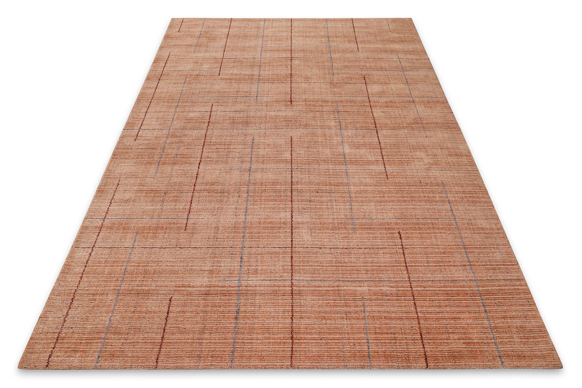 Wecon home Tapis »Milly« Rectangulaire 11 mm Höhe Kurzflorteppich, handgewebt, Naturfaser, Linienmuster, Wohnzimmer