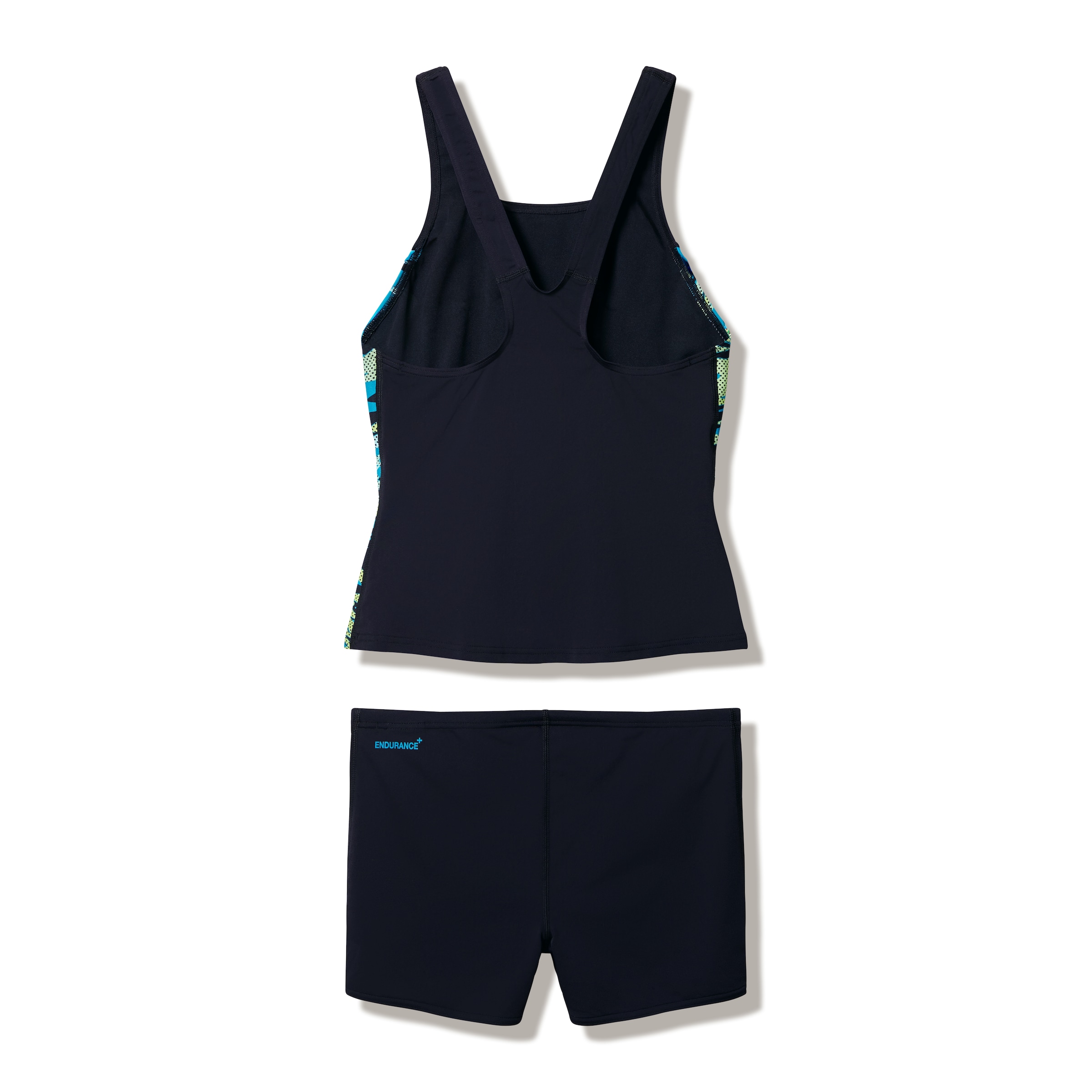 Speedo Tankini »HYPERBOOM SPLICE TANKINI SET BLK/GRN« avec stretch quatre directions, résistant au chlore