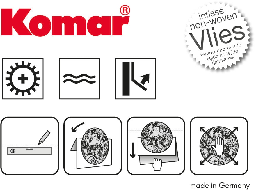 Komar Wandtattoo »selbstklebendes Vlies - Mickey Bonjour - Grösse 125 x 125 cm«, (1 St.), rund und selbstklebend