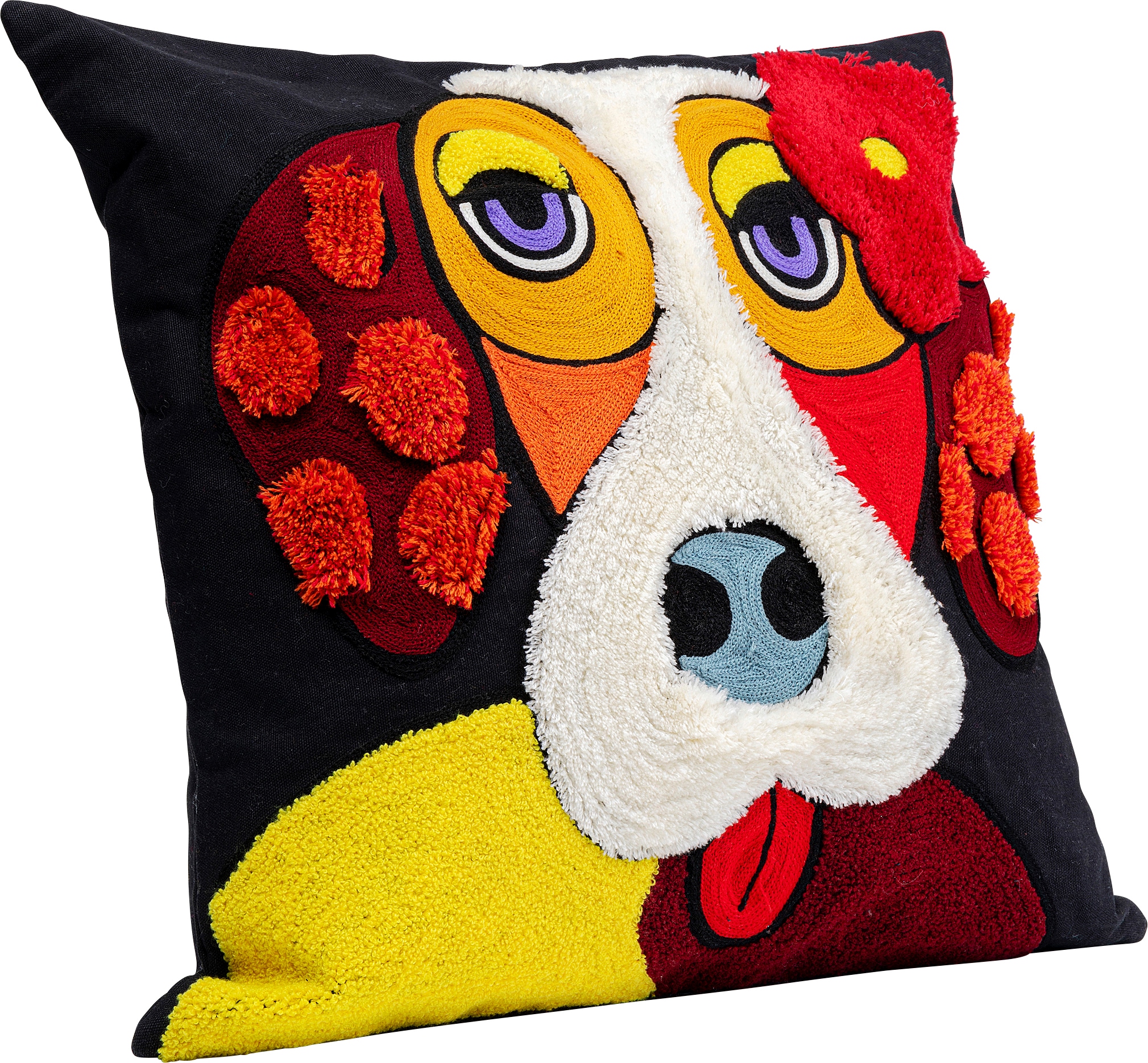 Kare Design Coussin décoratif »Make Up Dog, Kissenhülle mit Füllung, 45x45 cm« stützt Kopf und Nacken angenehm und sorgt für erholsamen Schlaf
