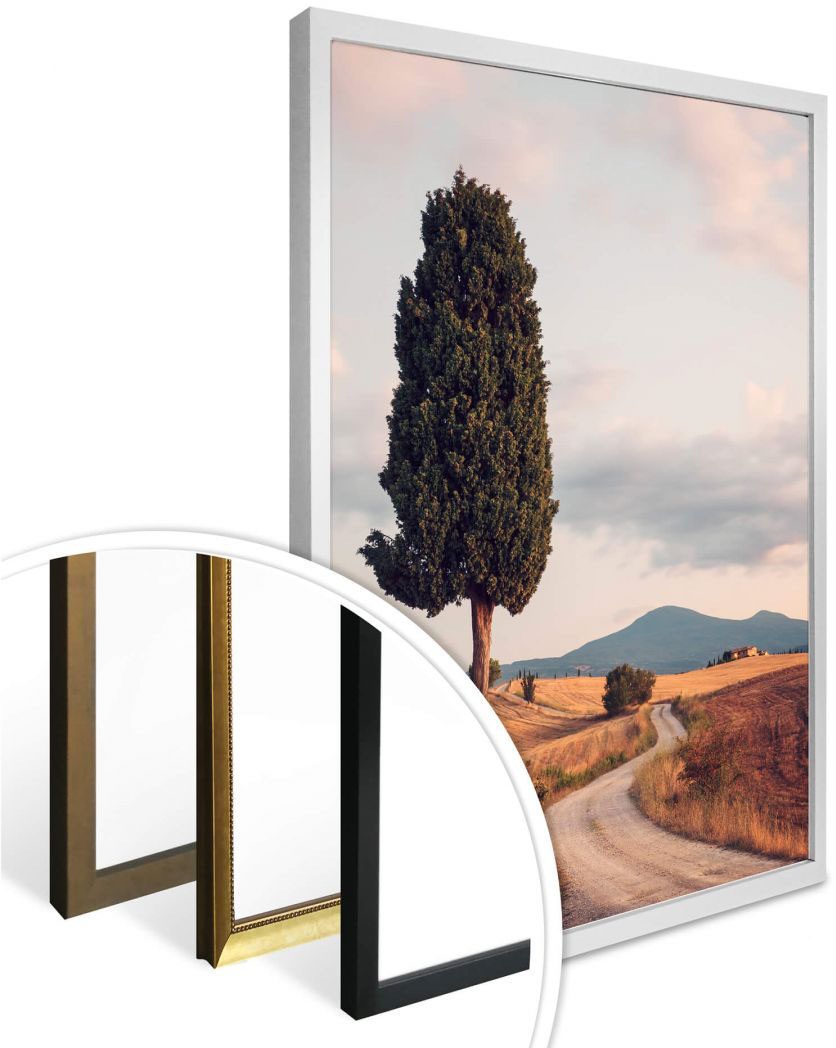 Wall-Art Poster »Zypressenweg«, Landschaften, (1 St.), Poster, Wandbild,  Bild, Wandposter kaufen