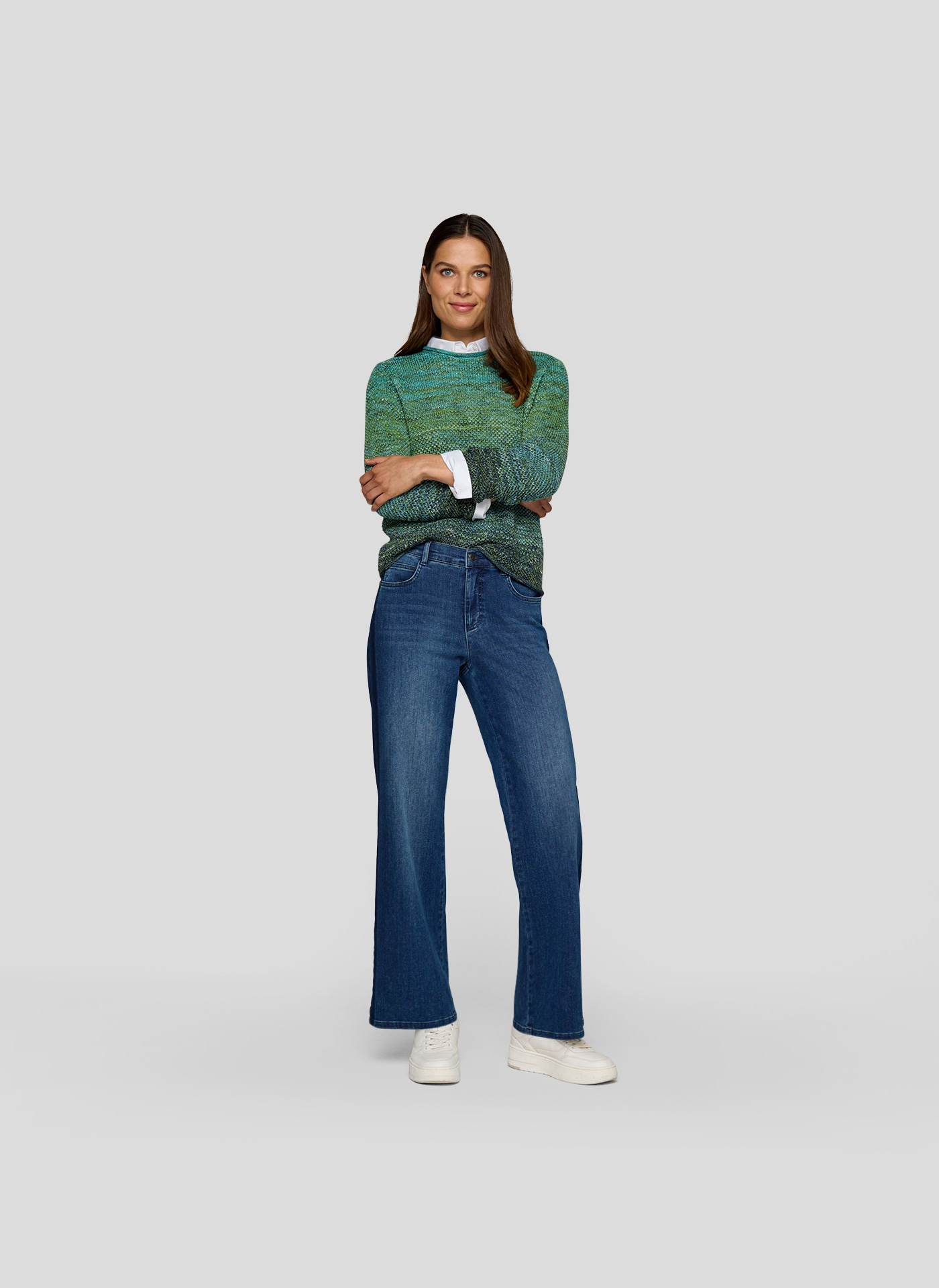 Rabe Pull en tricot mit Farbverlauf