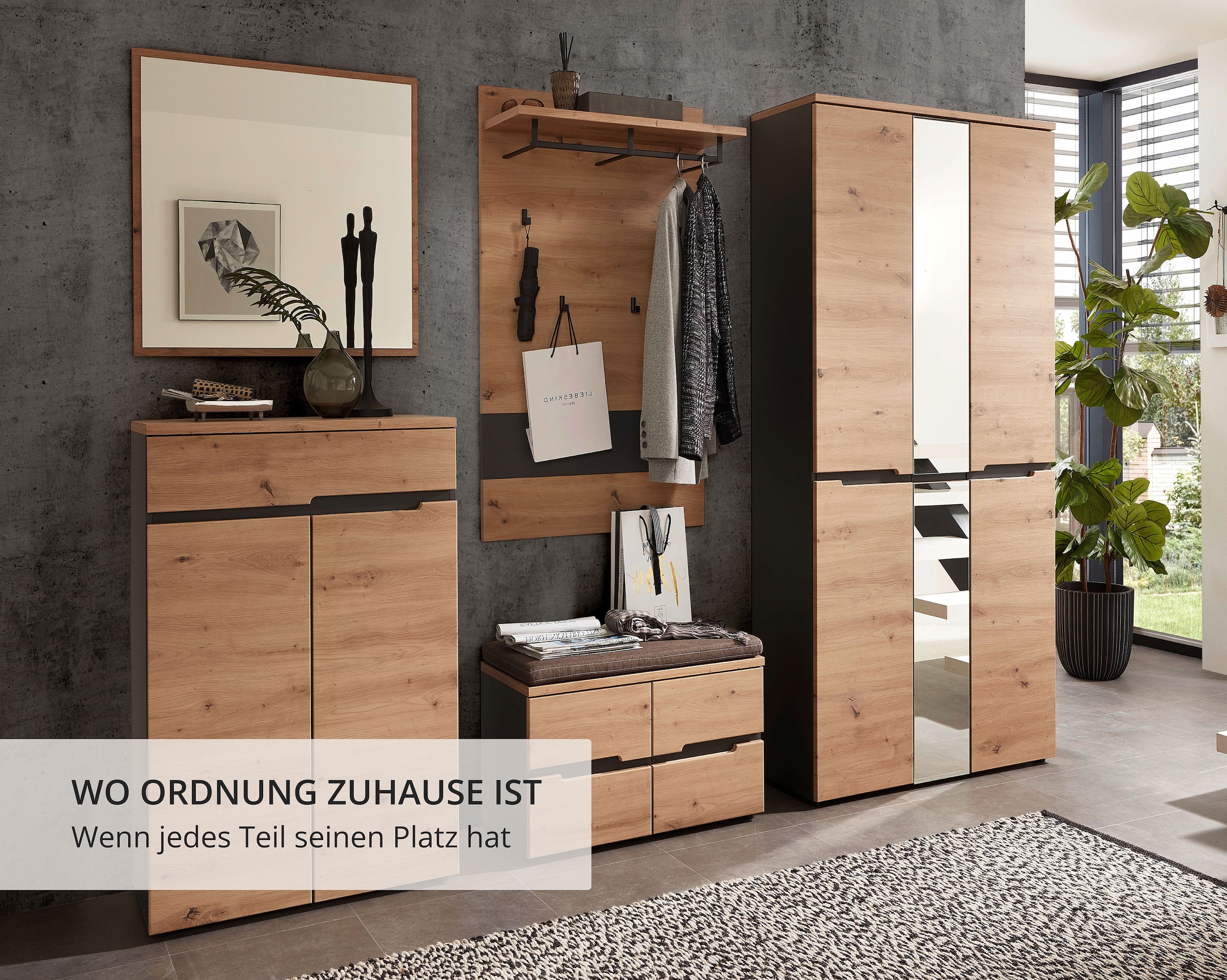 Innostyle Garderoben-Set »MEMPHIS« Komplett-Set, 5 Stk. tlg.