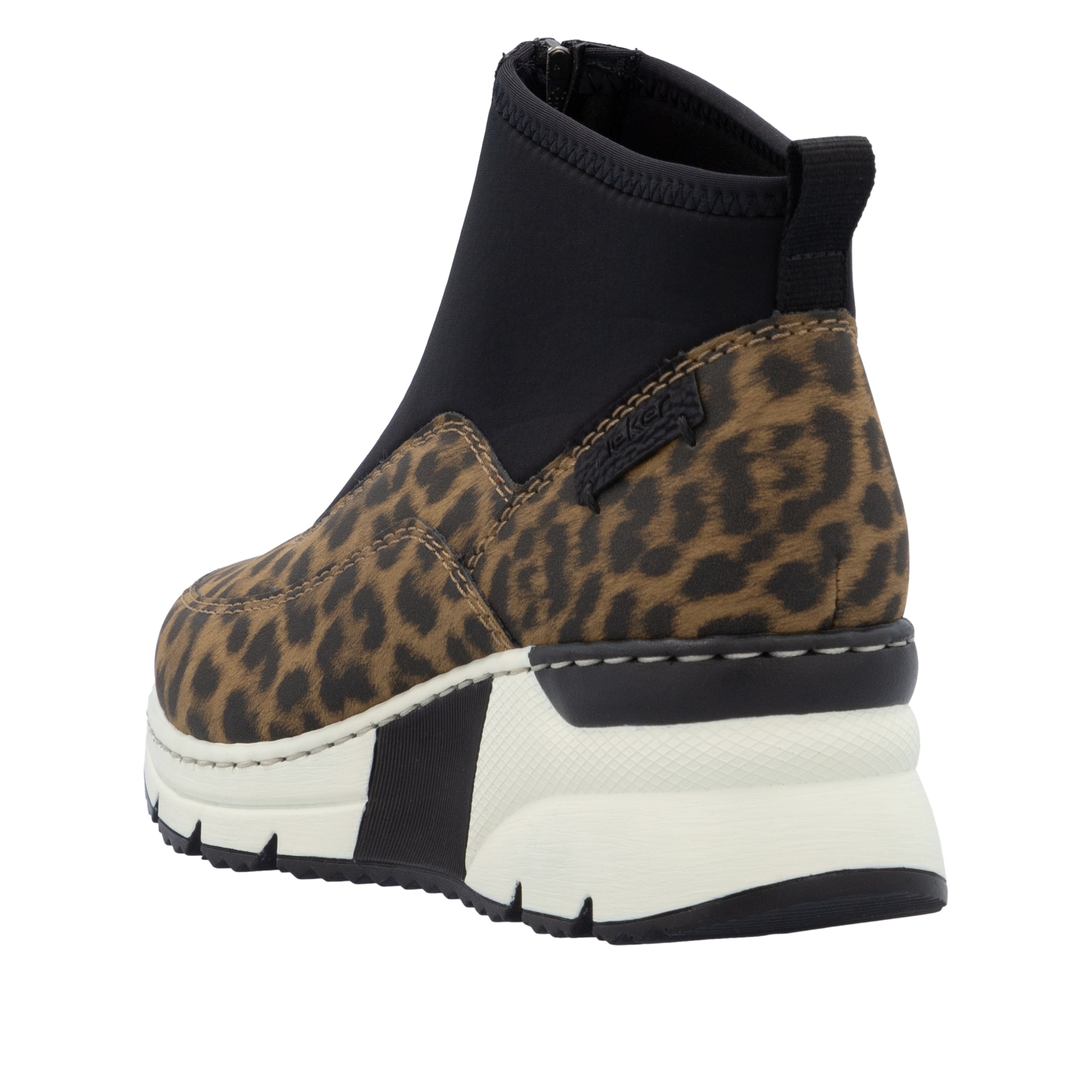 Rieker Schlupfboots  Stiefelette, High Top Sneaker mit Reissverschluss auf der Vorderseite