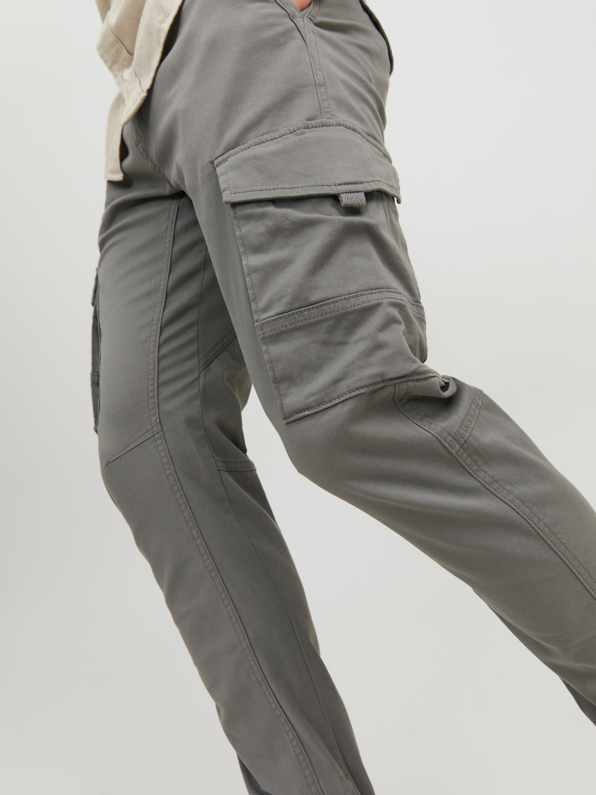 Jack & Jones Pantalon cargo »JPSTPAUL JJFLAKE CARGO NOOS«  mélange coton, coupe régulière