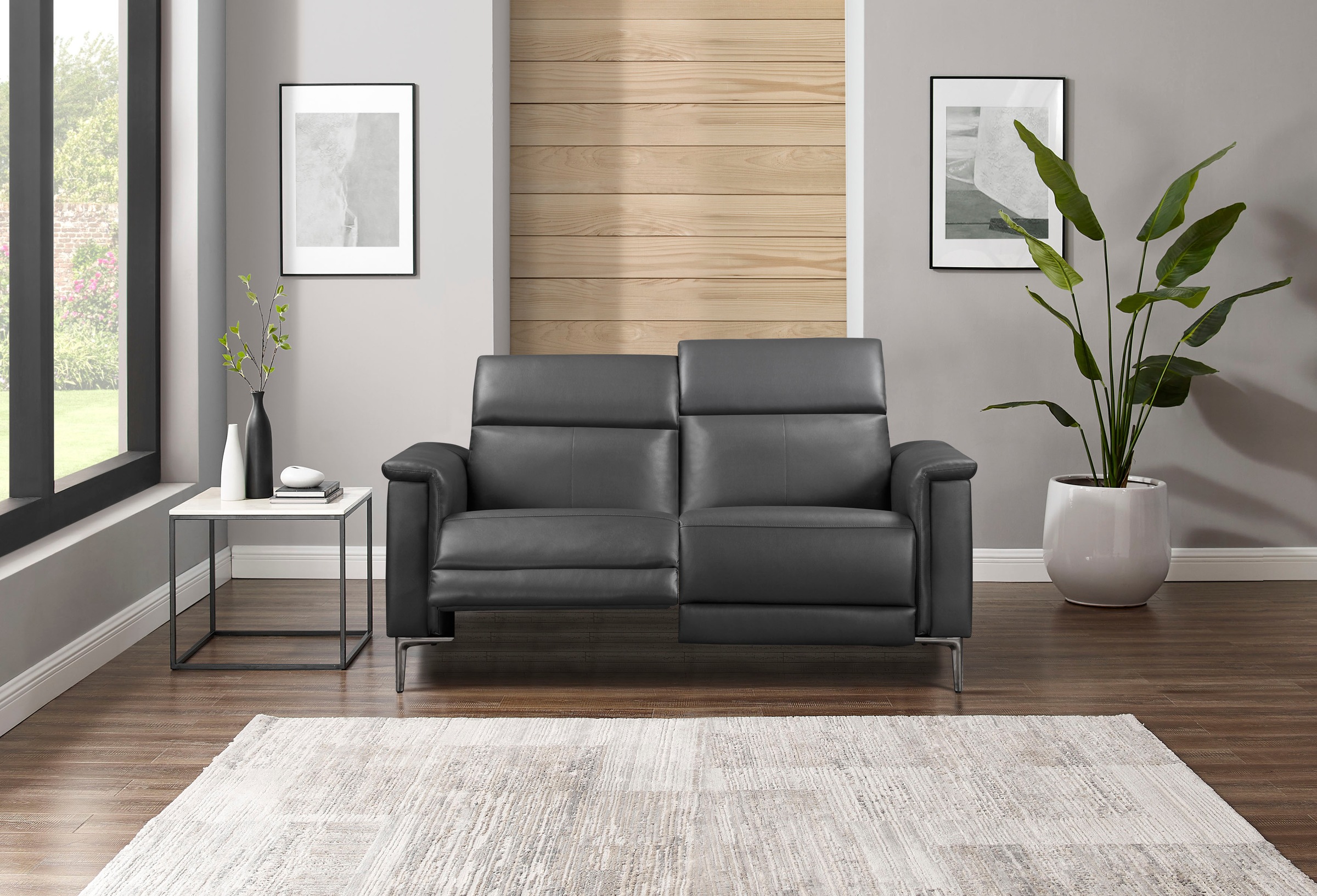 Places of Style 2-Sitzer »Lund«, manueller od. elektrischer Relaxfunktion und USB-A