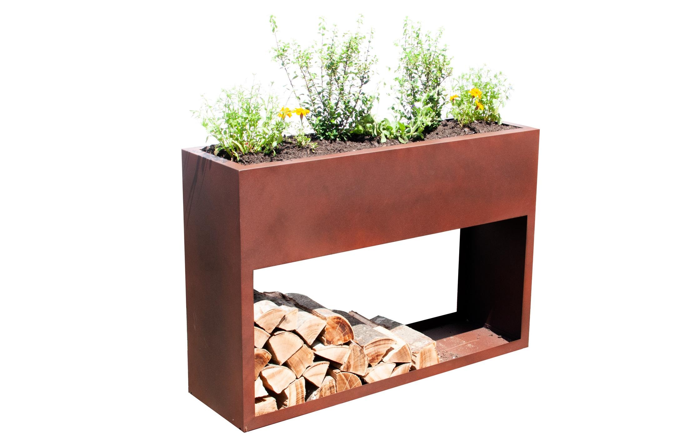 Innovesta Hochbeet »mit Regal Rostbraun«