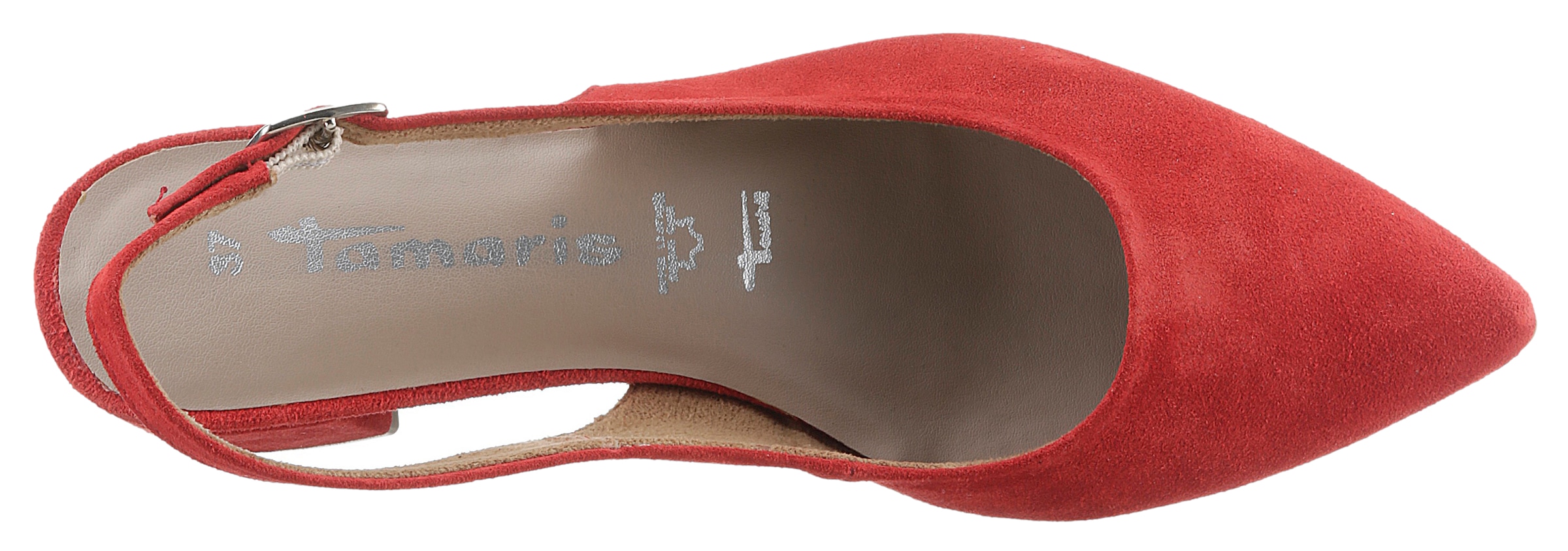 Tamaris Pompes à sling  , Blockabsatz, Abendschuh, Sommerschuh mit verstellbarem Riemchen