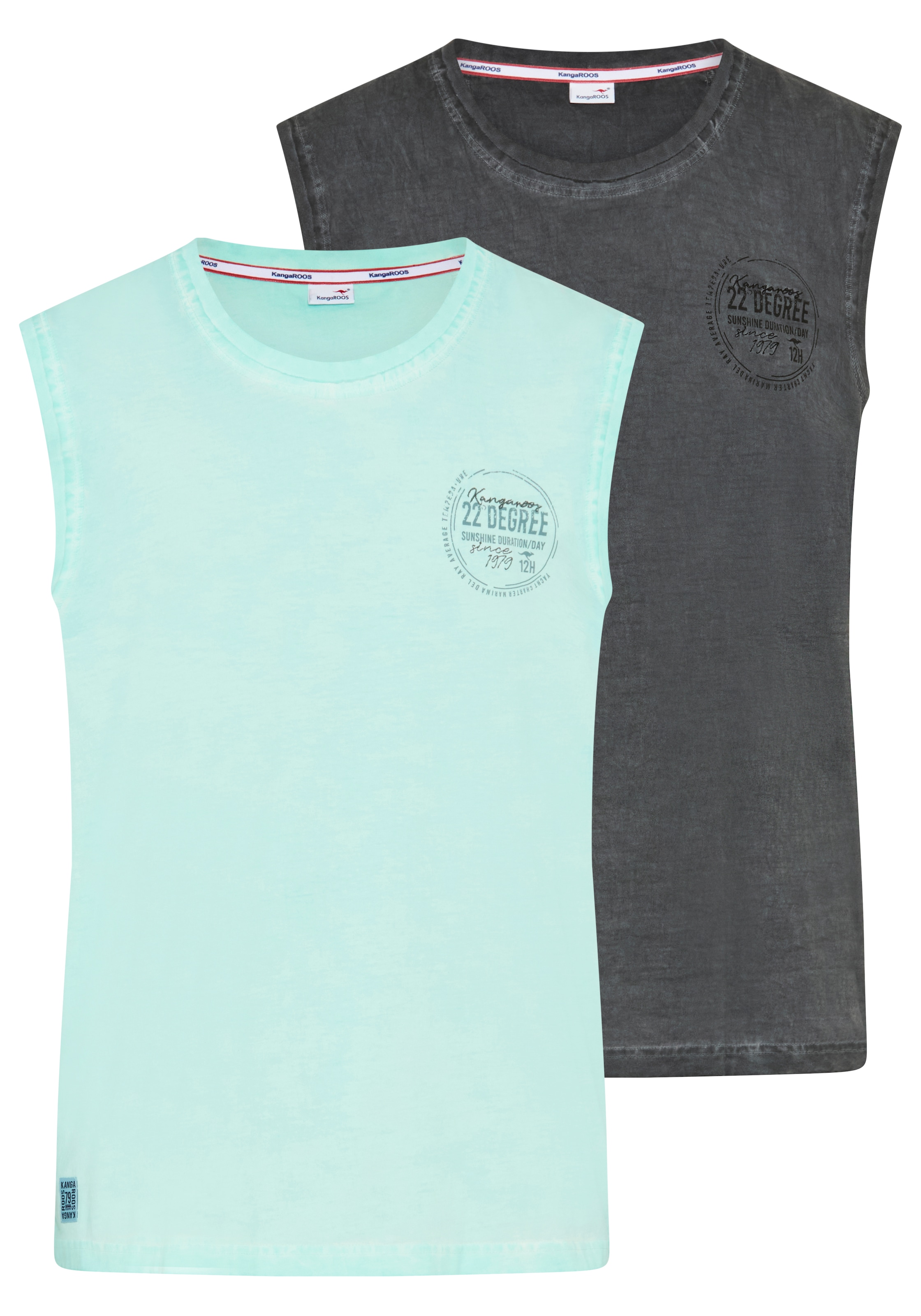 Image of KangaROOS Tanktop schmal geschnitten, tiefer Rundhalsausschnitt, ärmellos