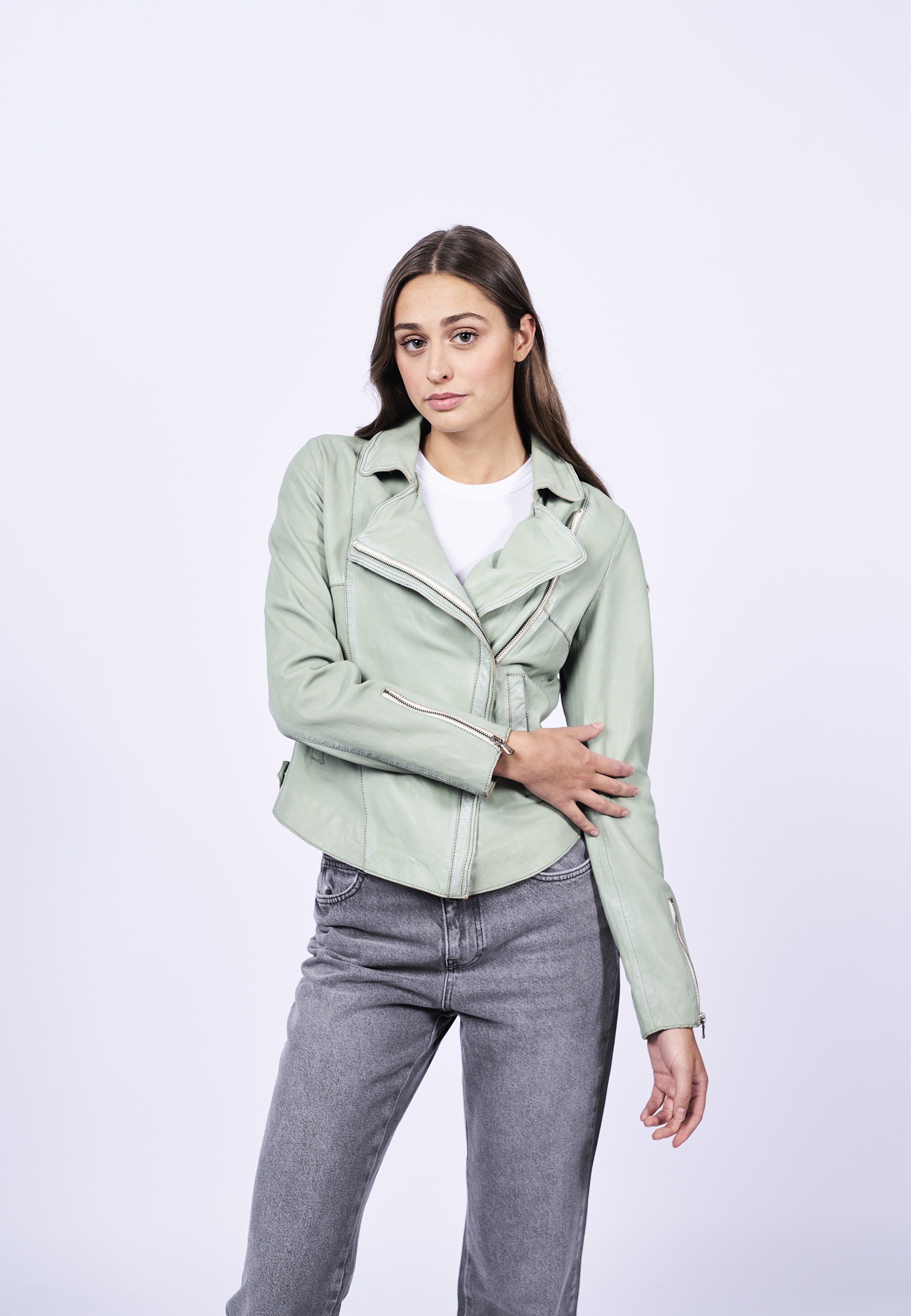 Image of Freaky Nation Lederjacke "Just Now-FN"