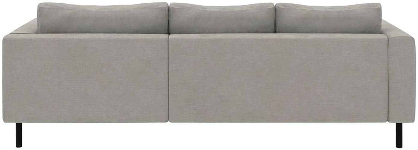 TRENDMANUFAKTUR Canapé d'angle »Amazing II, wahlw. mit Schlaffunktion & Bettkasten, Fuss schwarz« recamière montable des deux côtés, forme en L, en velours côtelé ou structuré, L: 232 cm