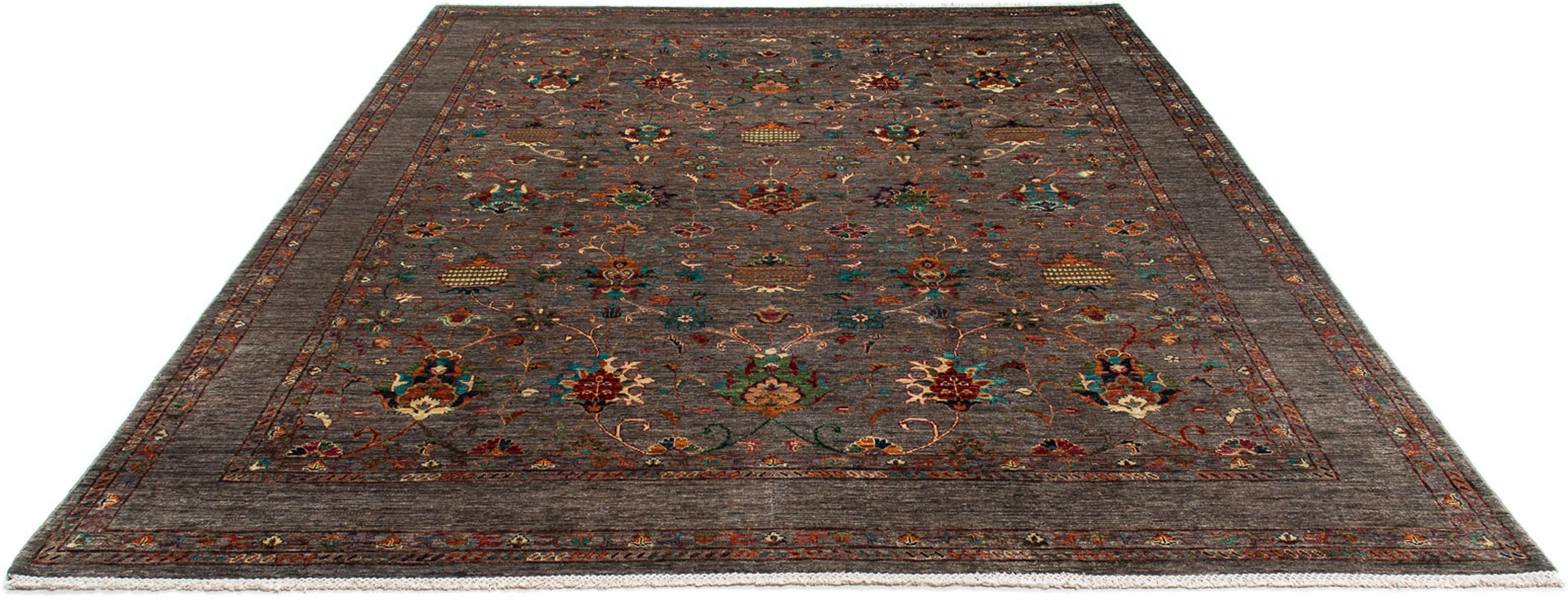 Image of morgenland Orientteppich »Ziegler - 302 x 245 cm - dunkelbraun«, rechteckig, 6 mm Höhe, Wohnzimmer, Handgeknüpft, Einzelstück mit Zertifikat bei Ackermann Versand Schweiz