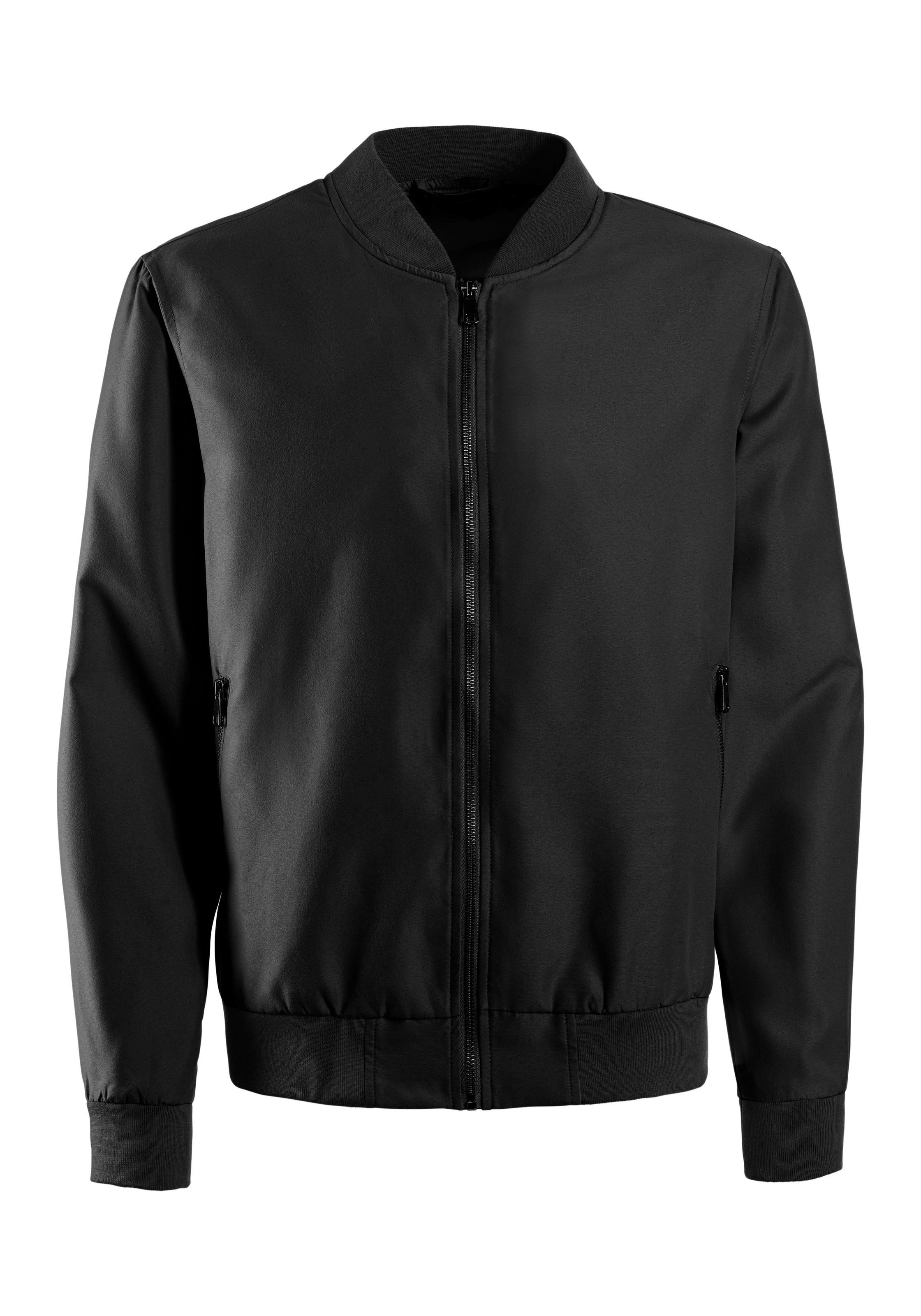 John Devin Bomberjacke "/ Blouson mit Rippkragen, bis Größe 5XL", Pilotenjacke / Übergangsjacke mit Innentasche, regular fit